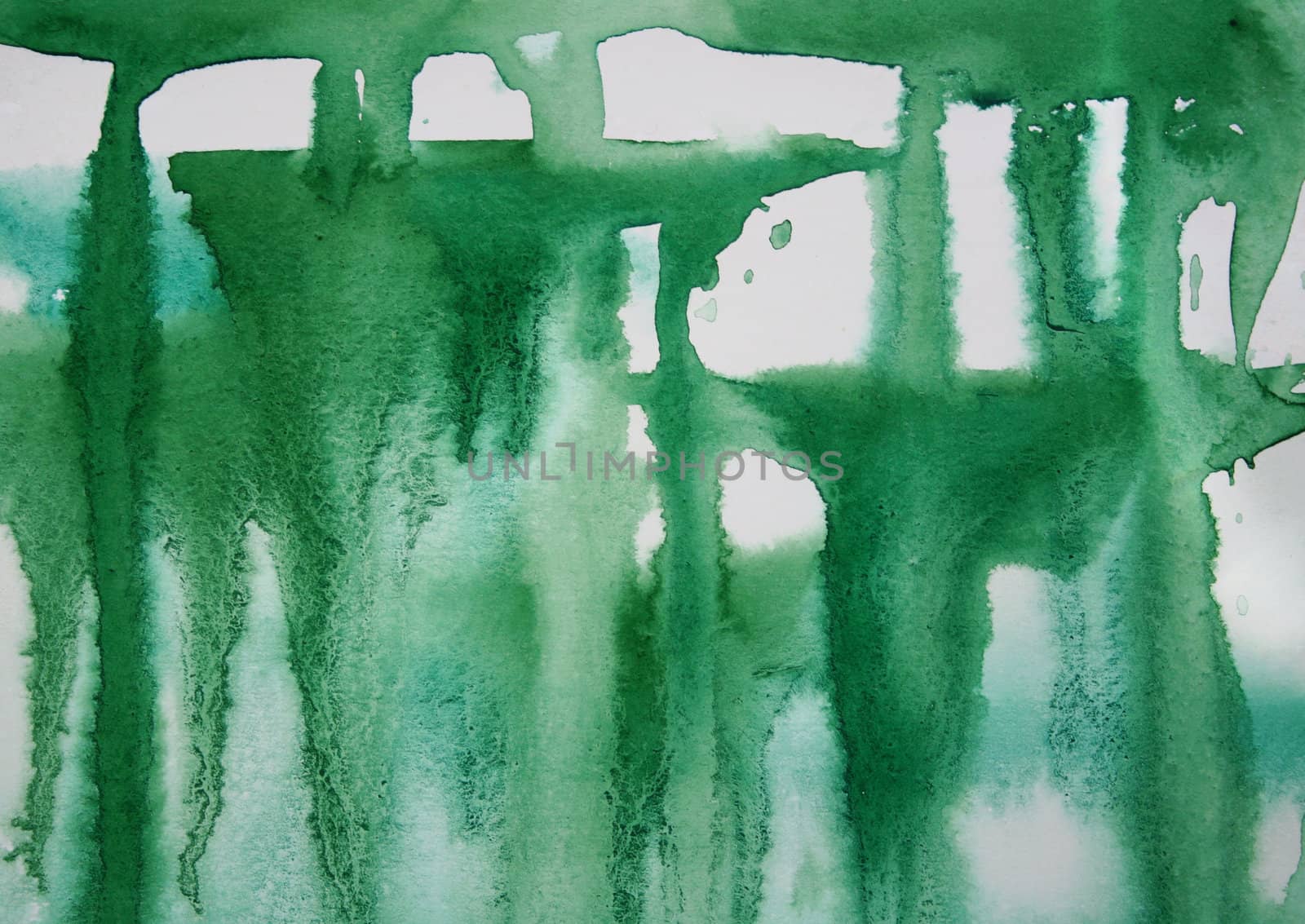 Abstract watercolor background with colorful different layers on paper texture