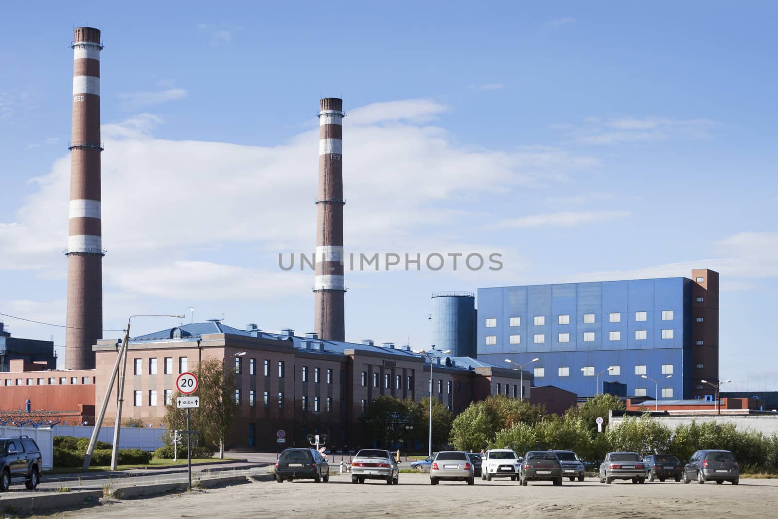 Kandalaksha aluminium plant. The North Of Russia. Murmansk region