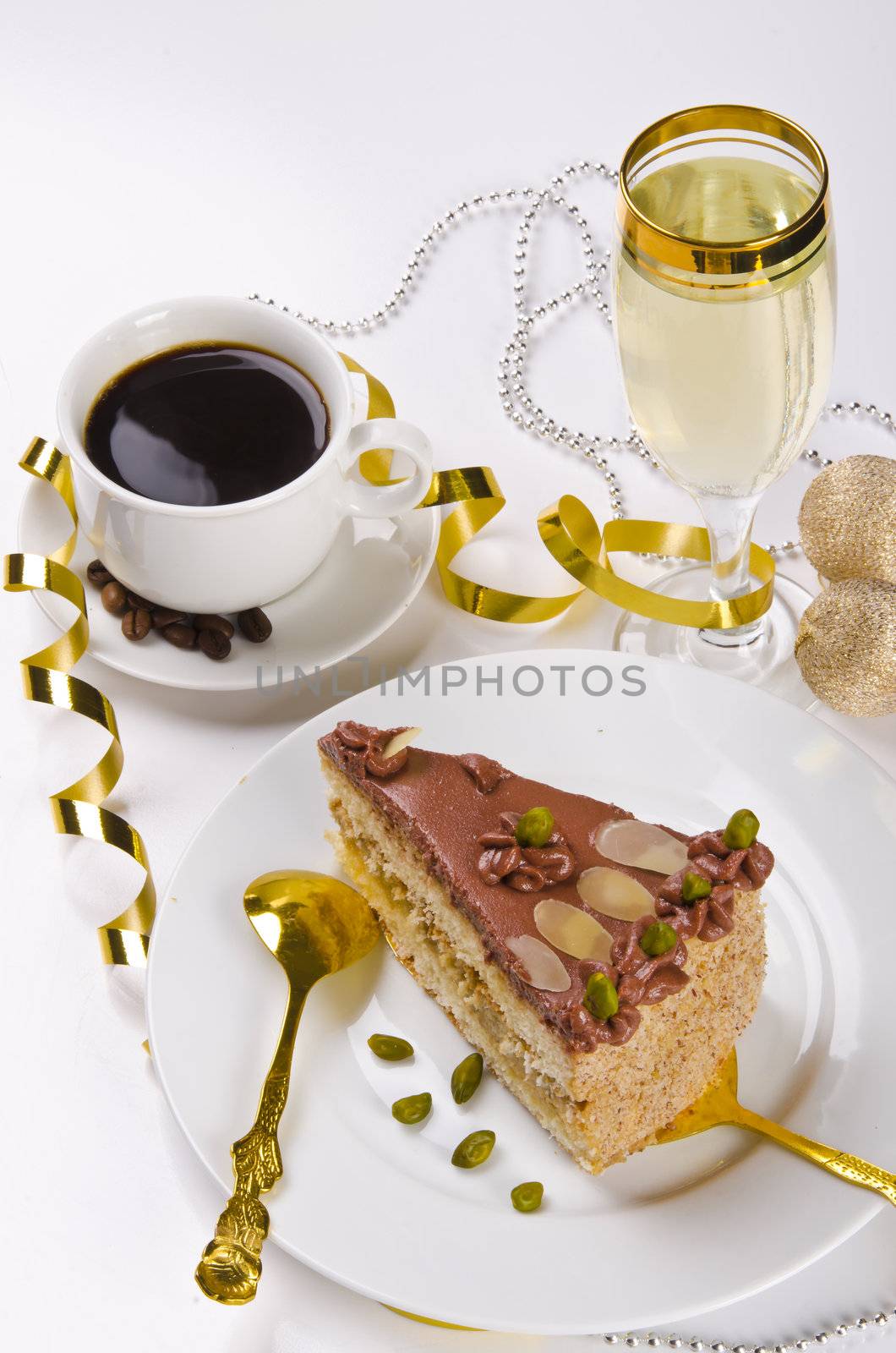 Halva cake, Kaffe and champagne by Darius.Dzinnik