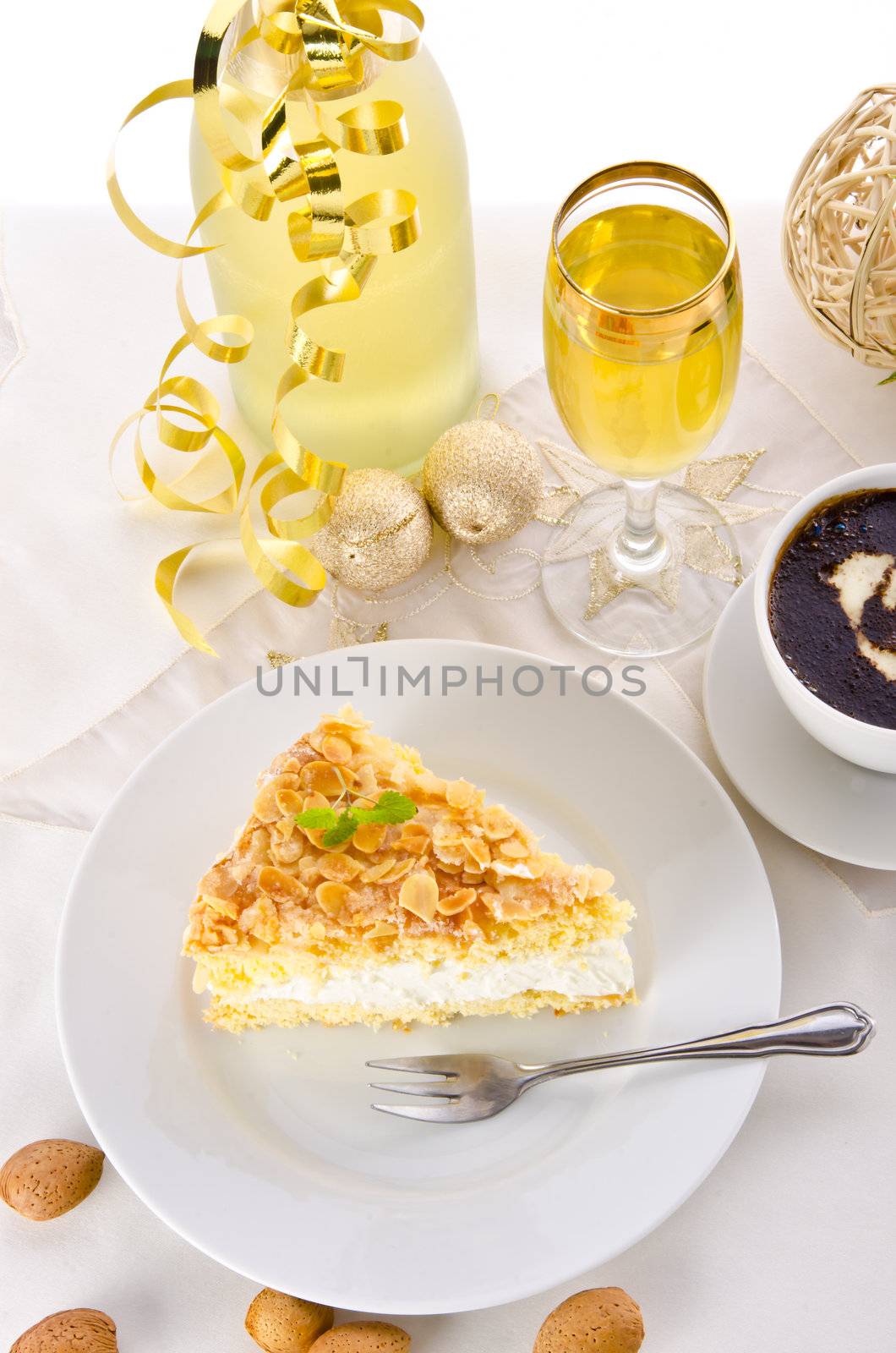 champagne and cake by Darius.Dzinnik