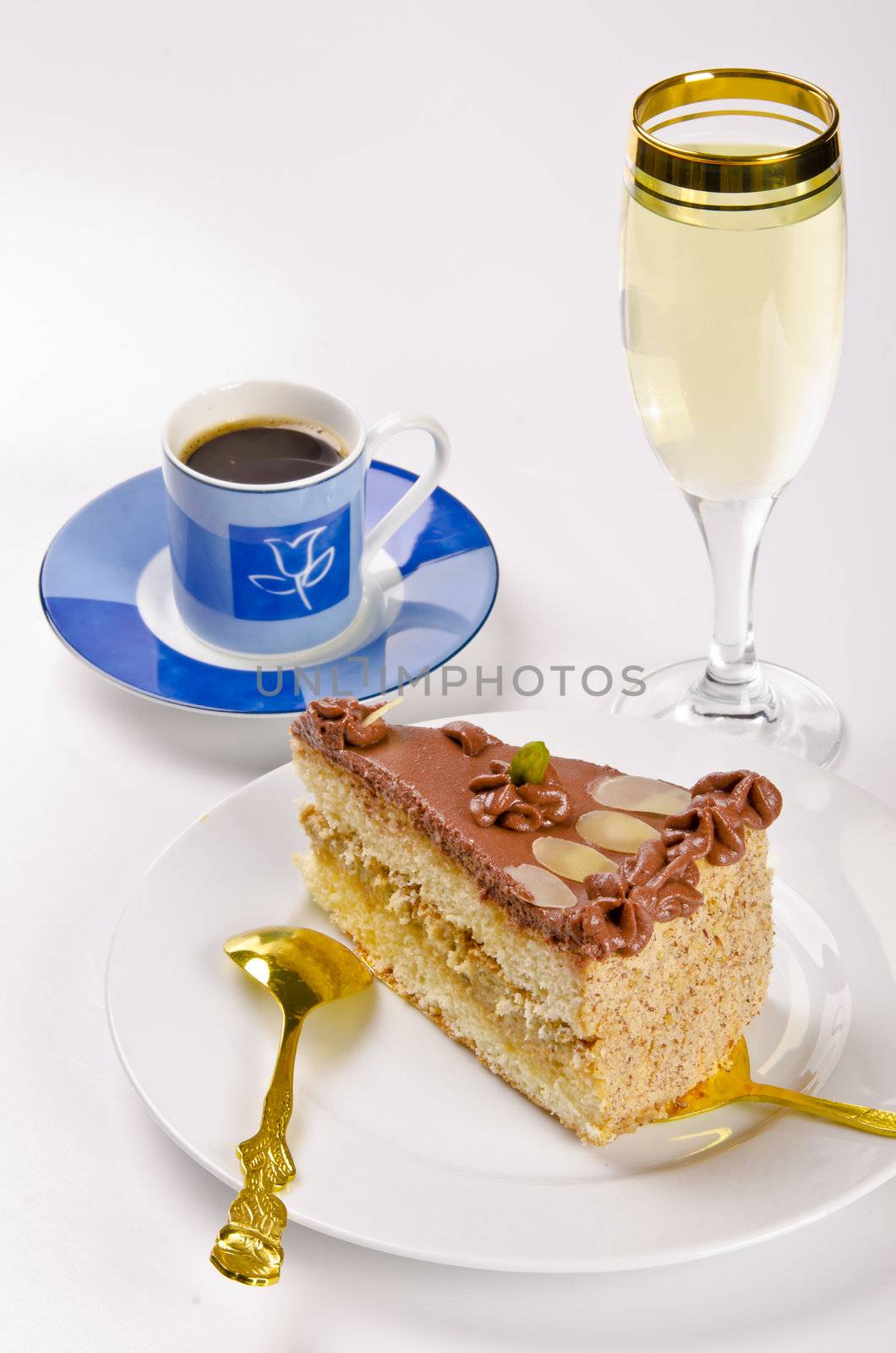 Halva cake, Kaffe and champagne by Darius.Dzinnik