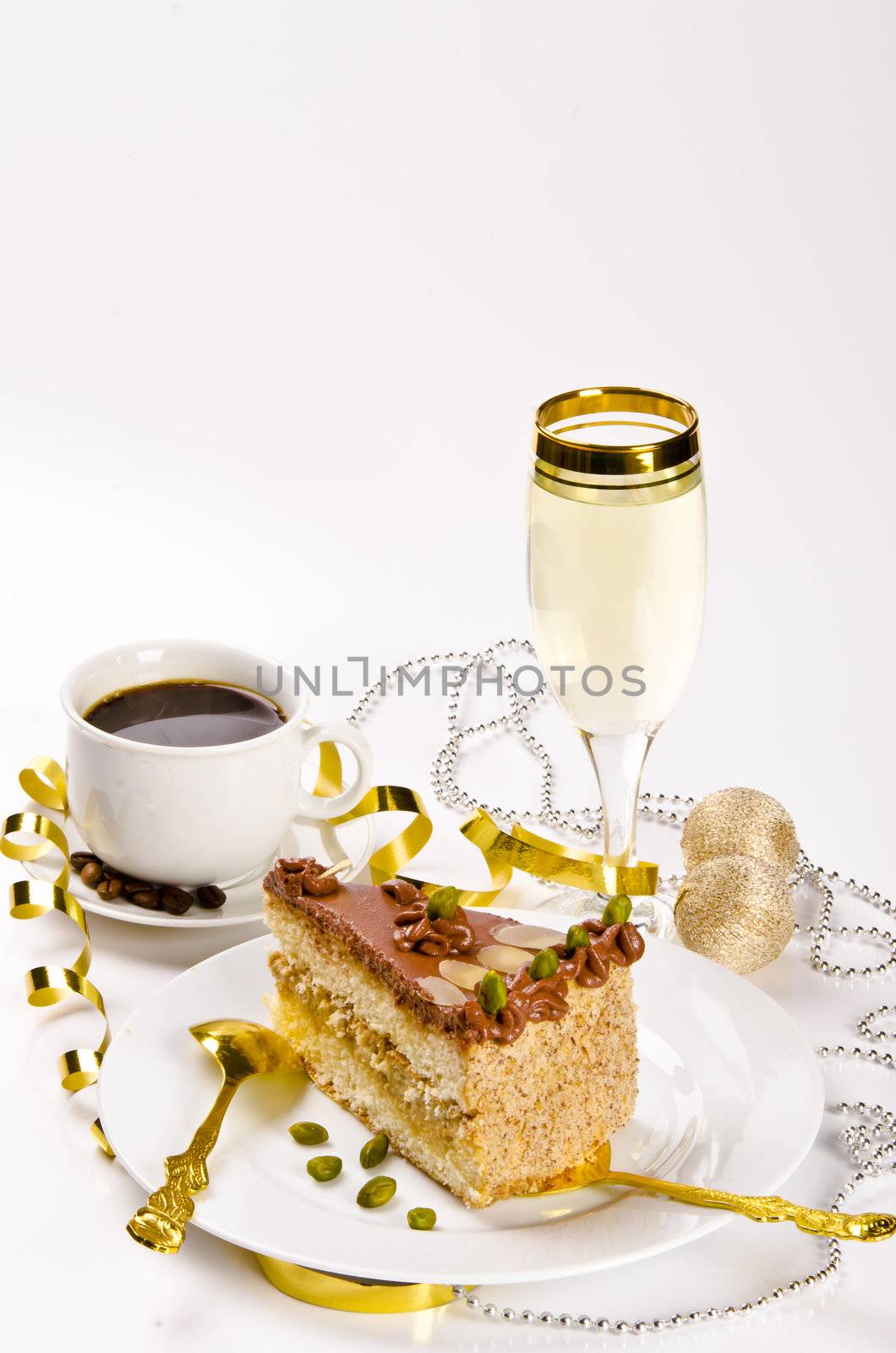 Halva cake, Kaffe and champagne by Darius.Dzinnik