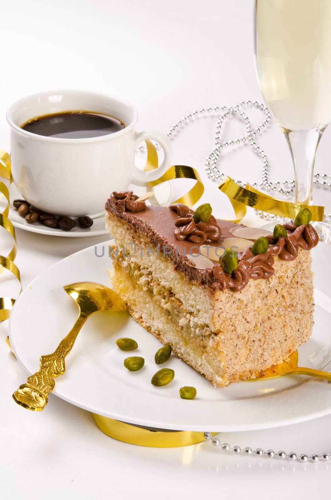 Halva cake, Kaffe and champagne by Darius.Dzinnik