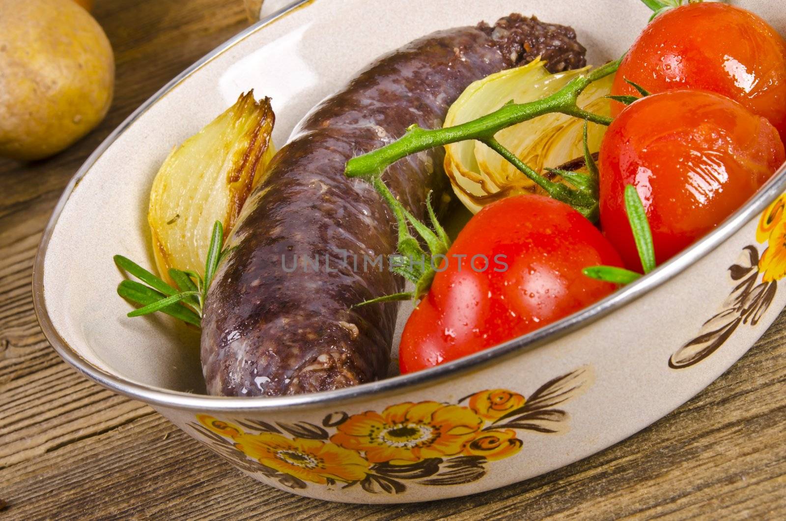 Krupniok traditional blood sausage in Polish cuisine by Darius.Dzinnik