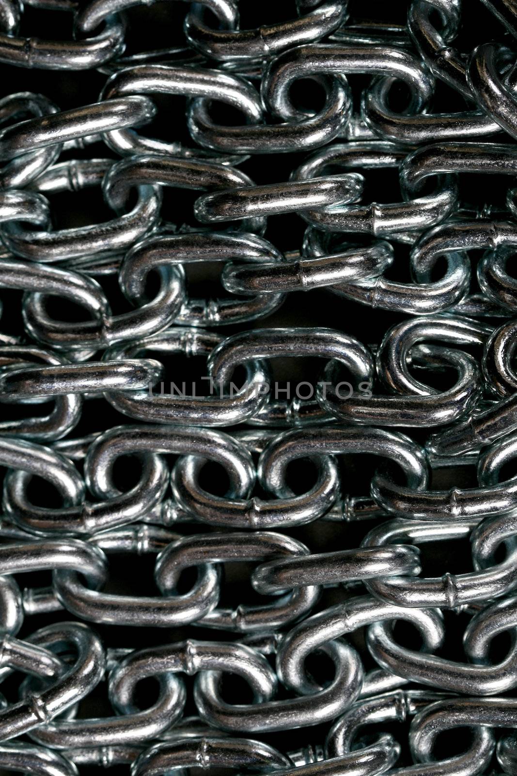 chain texture close up steel blinds 