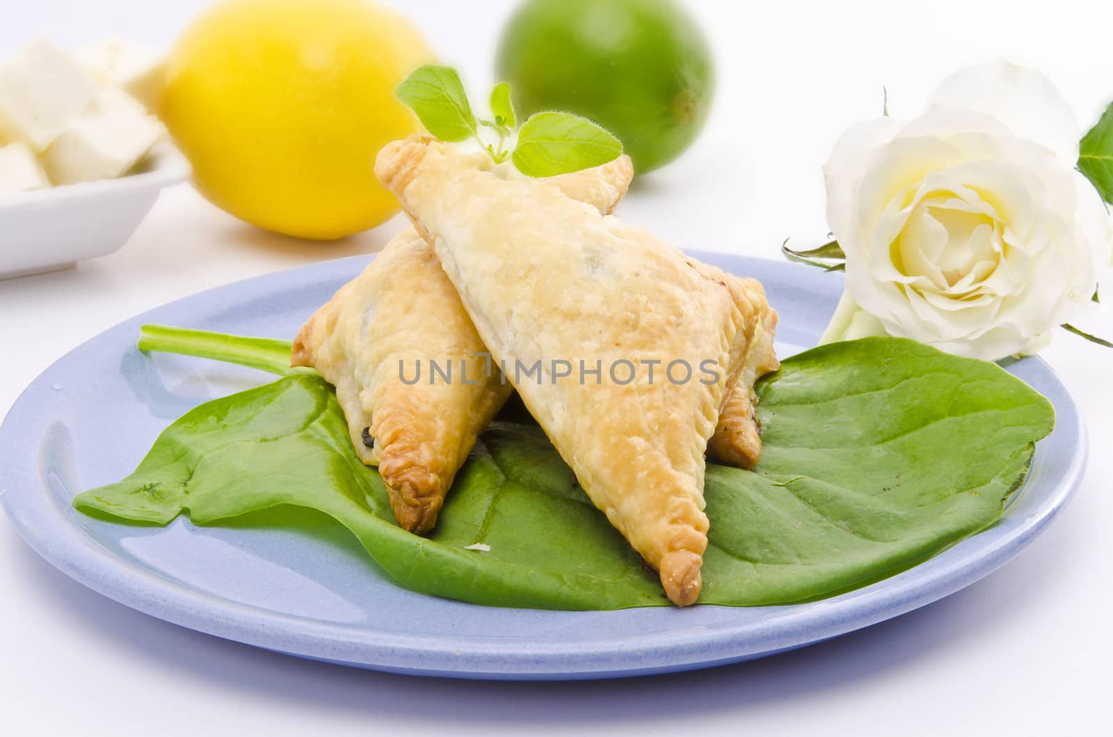 cakes with spinach and feta cheese