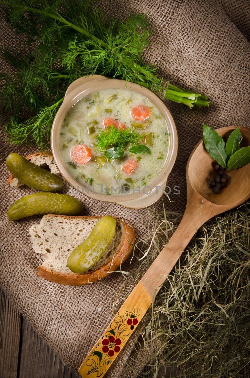 Polish pickled cucumbers soup by Darius.Dzinnik