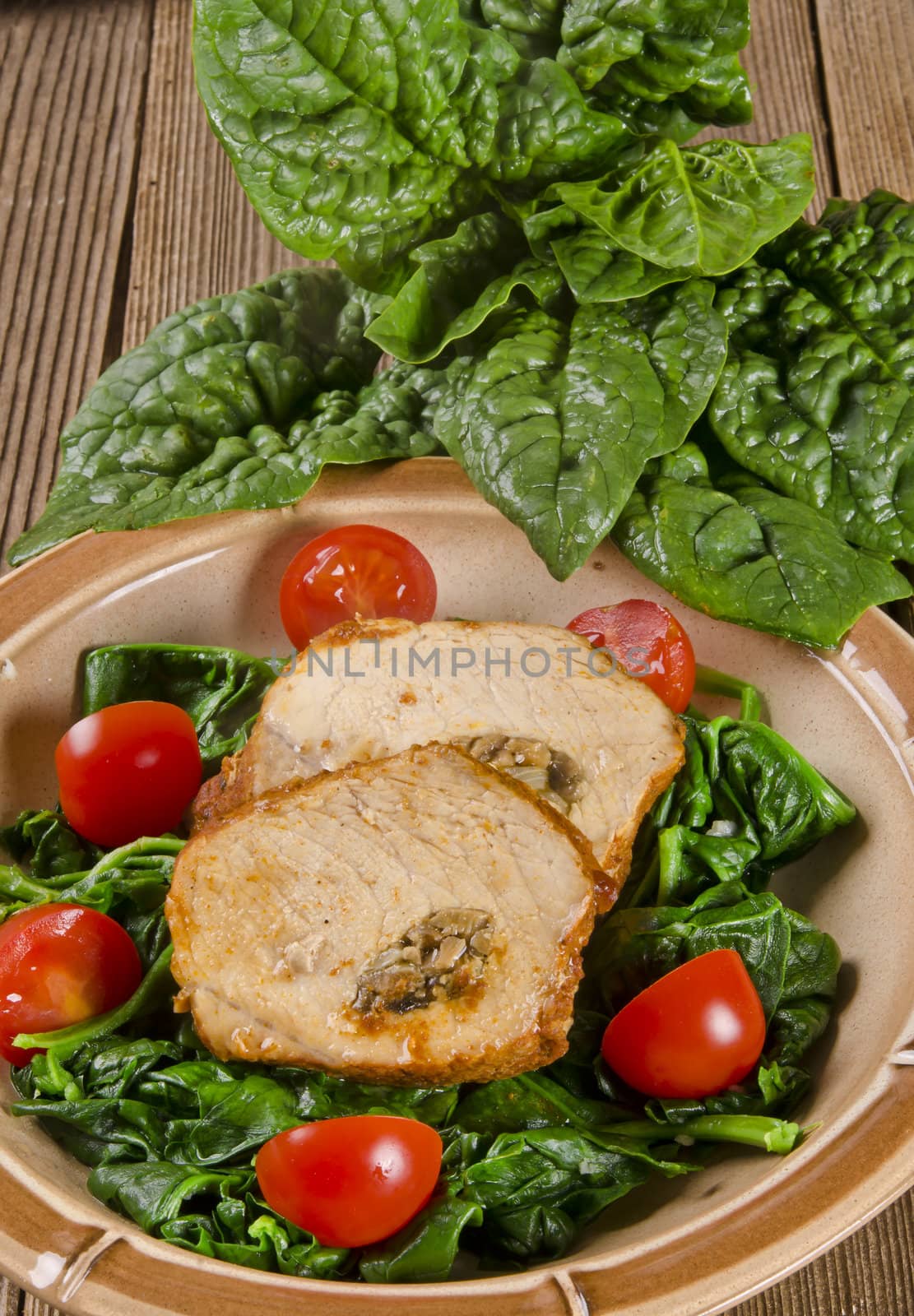 Spinach with meat beef olive by Darius.Dzinnik