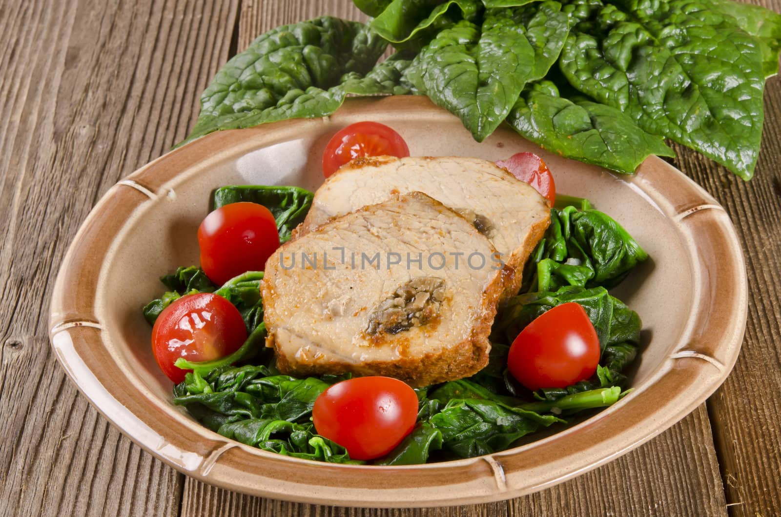 Spinach with meat beef olive by Darius.Dzinnik