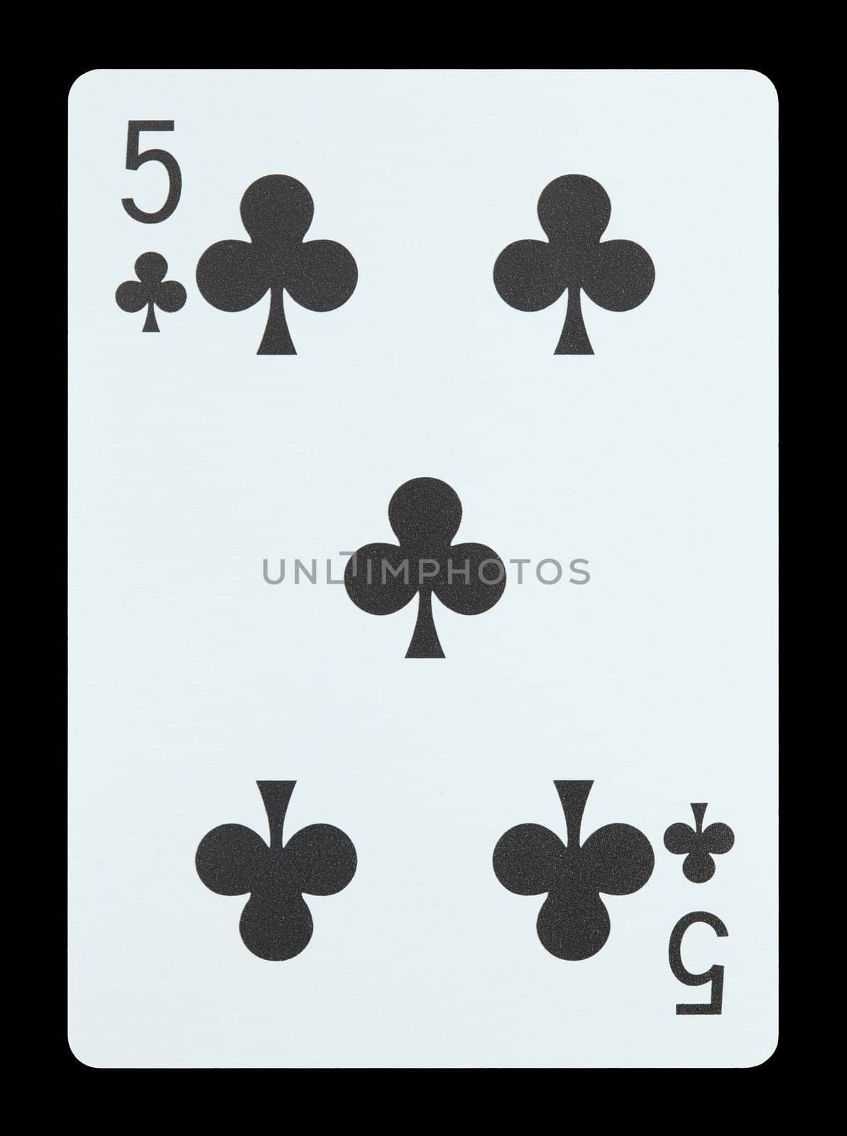 Playing cards - Five of clubs
