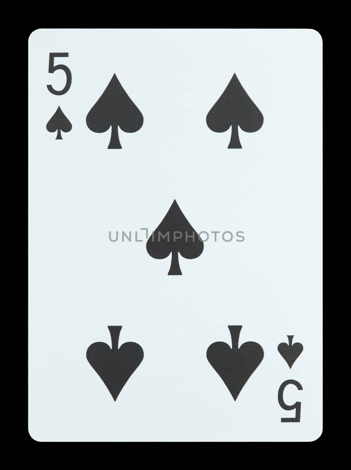 Playing cards - Five of spades