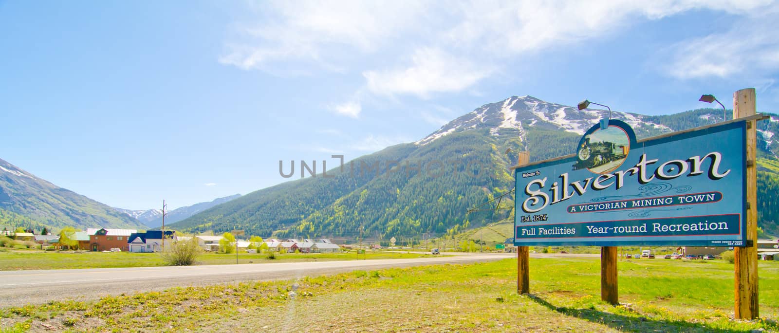 The City of Silverton in the San Juan Mountains in Colorado