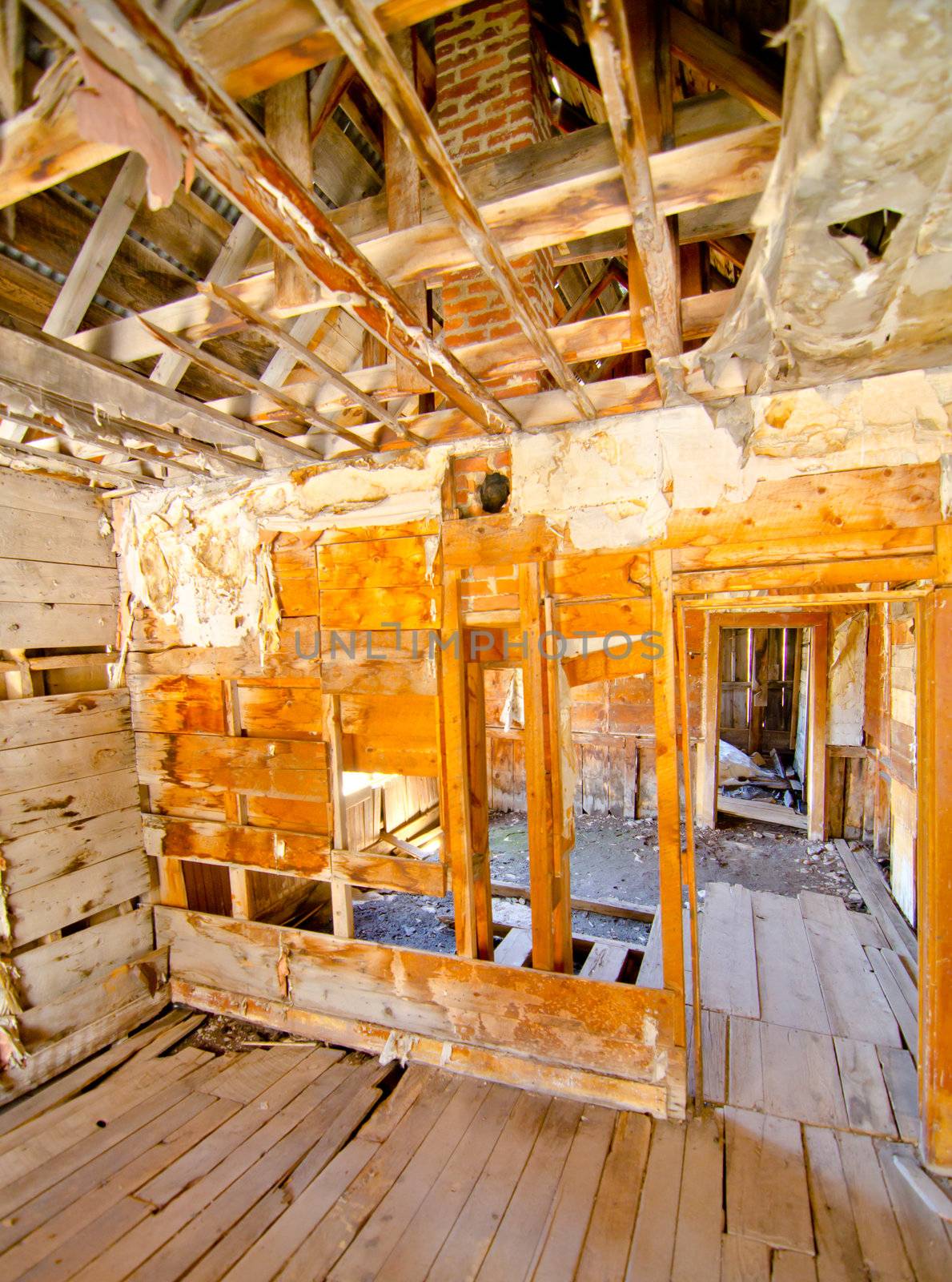 A Preserved House in Animas Forks, a ghost town in the San Juan Mountains in Colorado