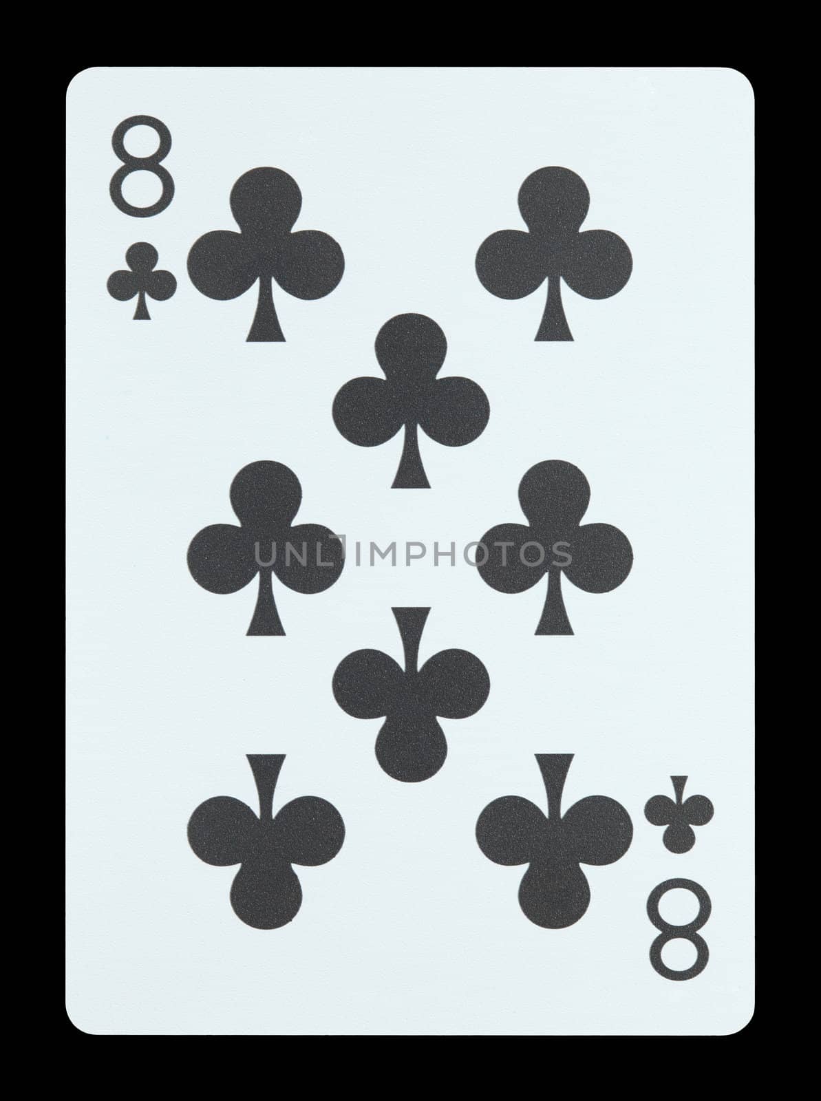 Playing cards - Eight of clubs