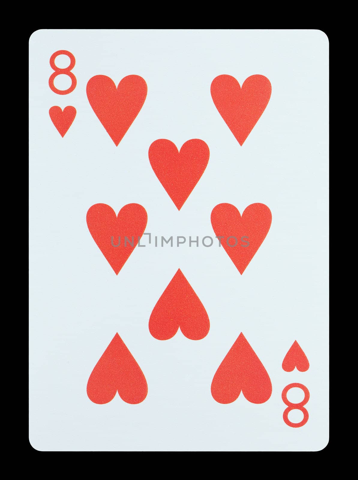 Playing cards - Eight of hearts