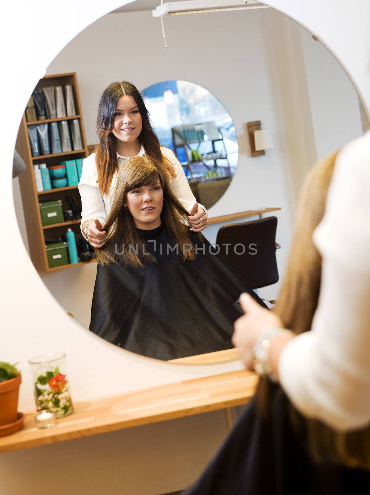 Young woman in the Beauty salon