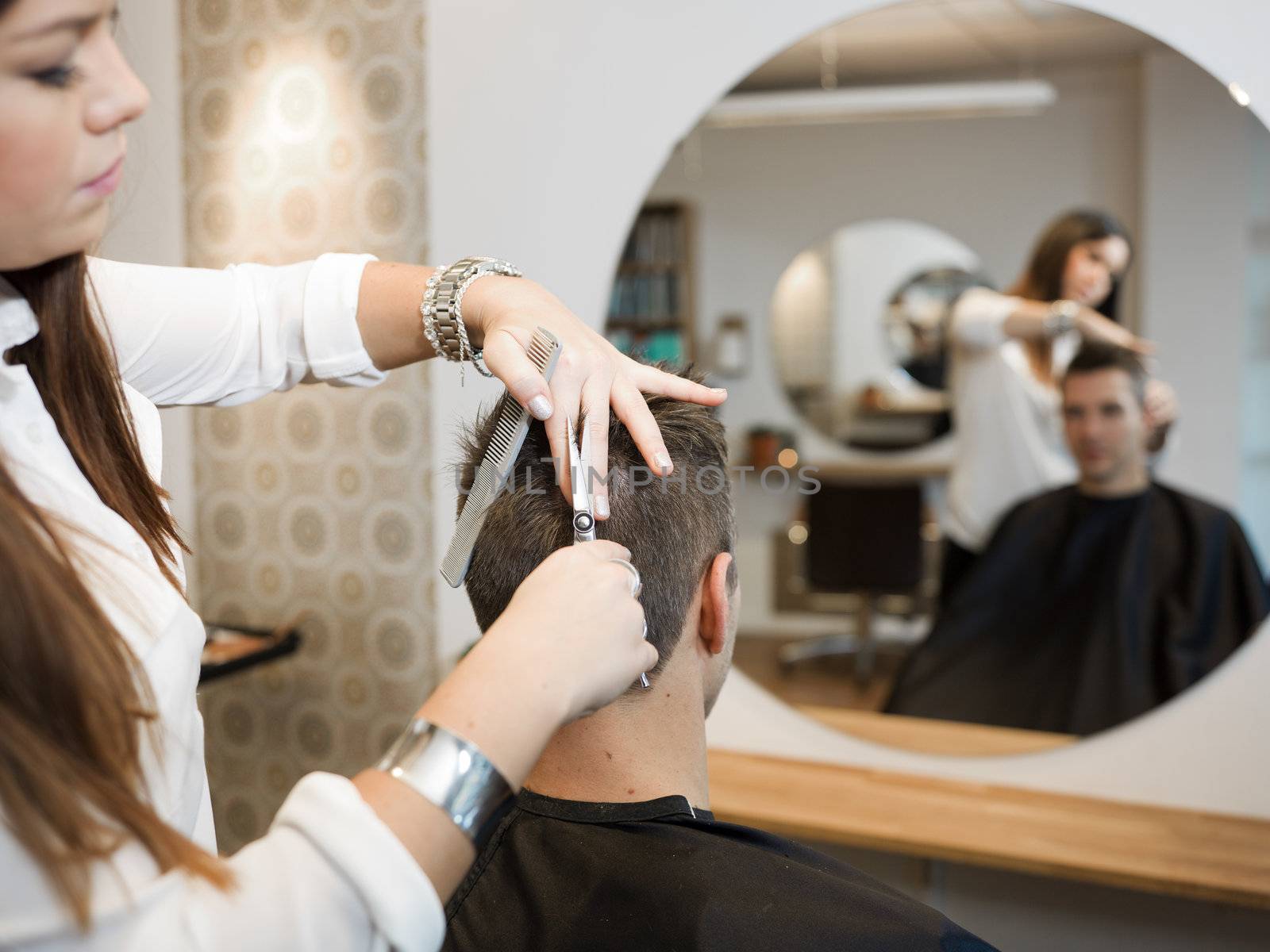 Adult man in a Beauty salon