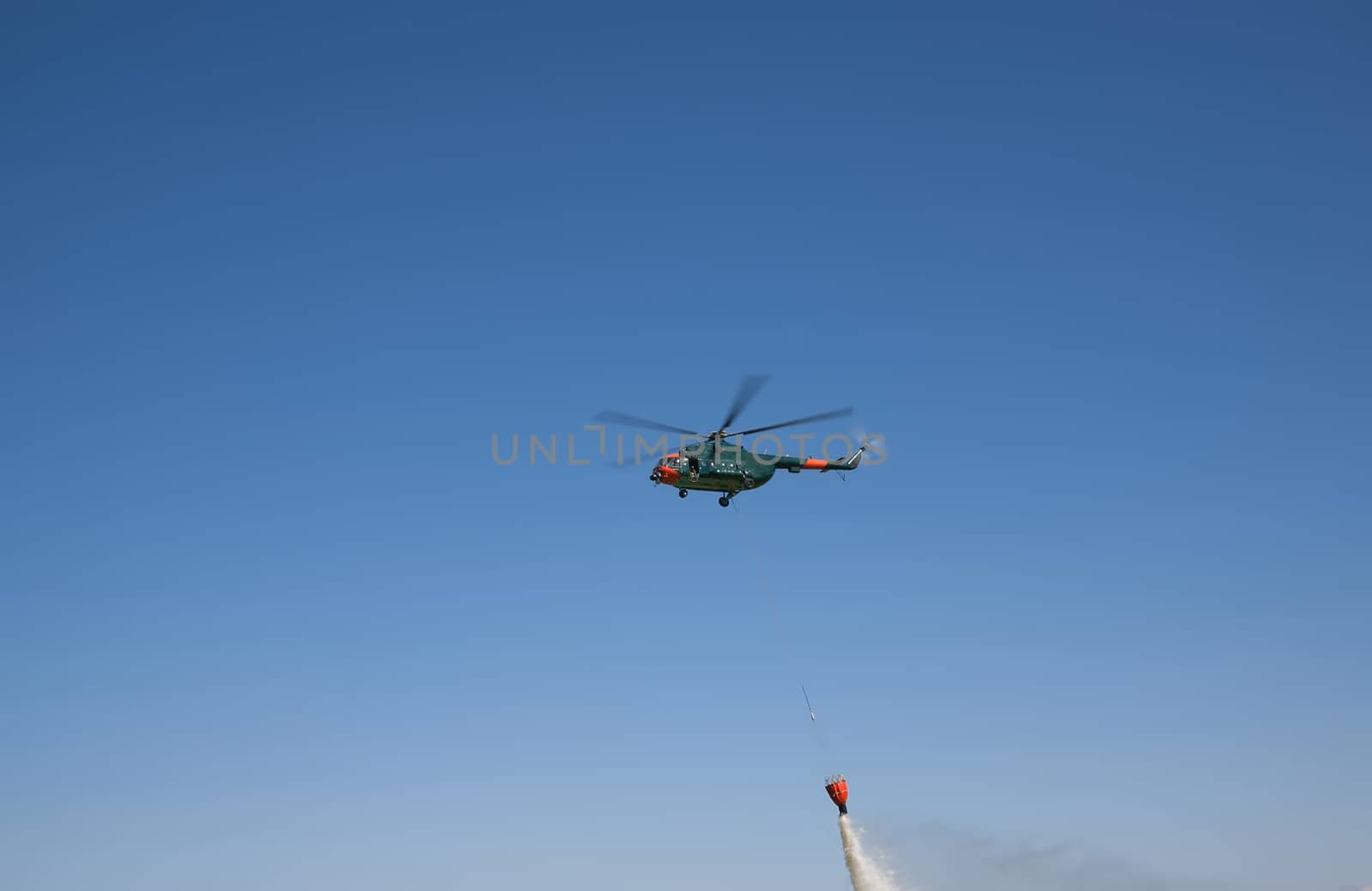 helicopter in the sky air show