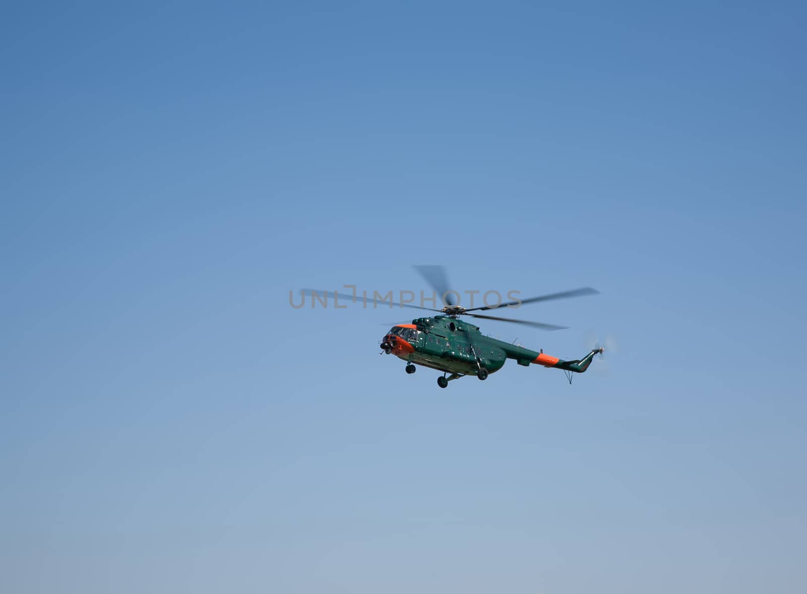 helicopter in the sky air show