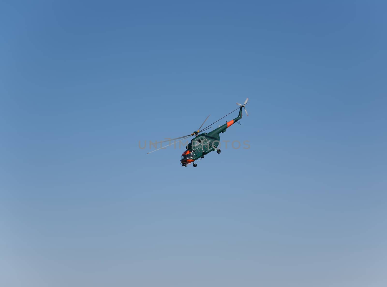 helicopter in the sky air show