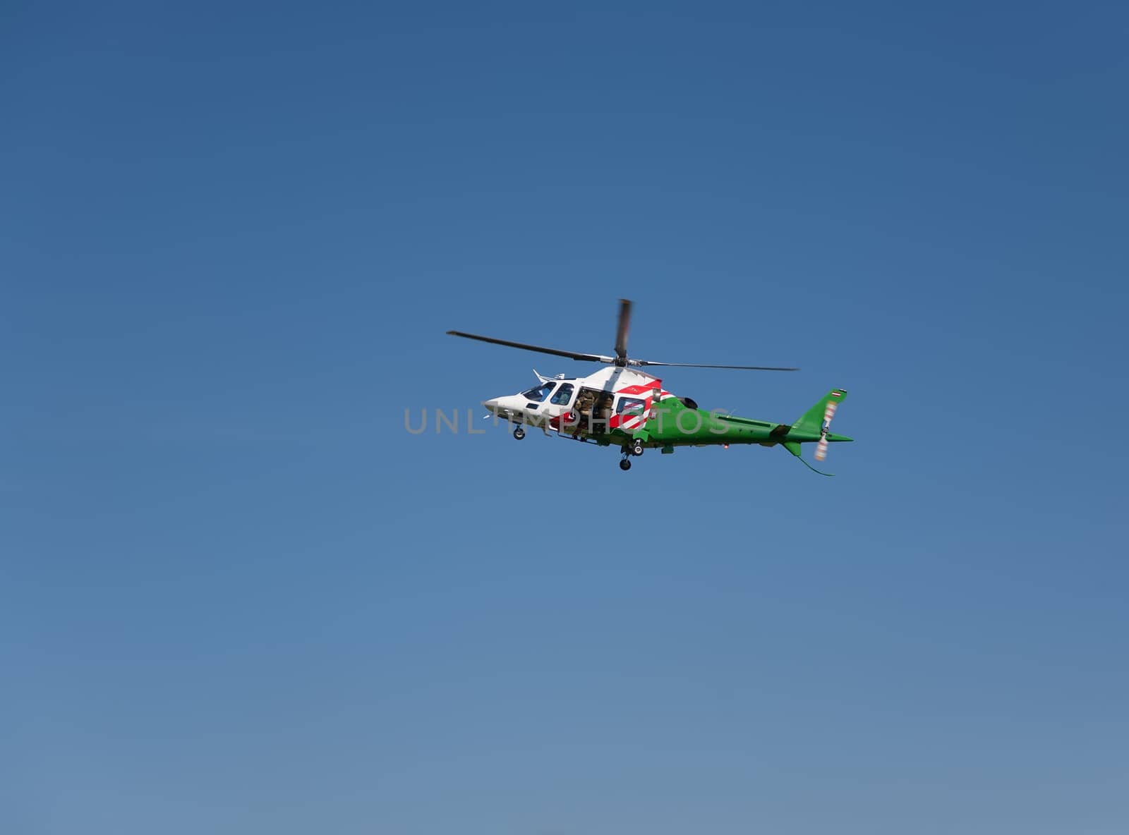 helicopter in the sky air show