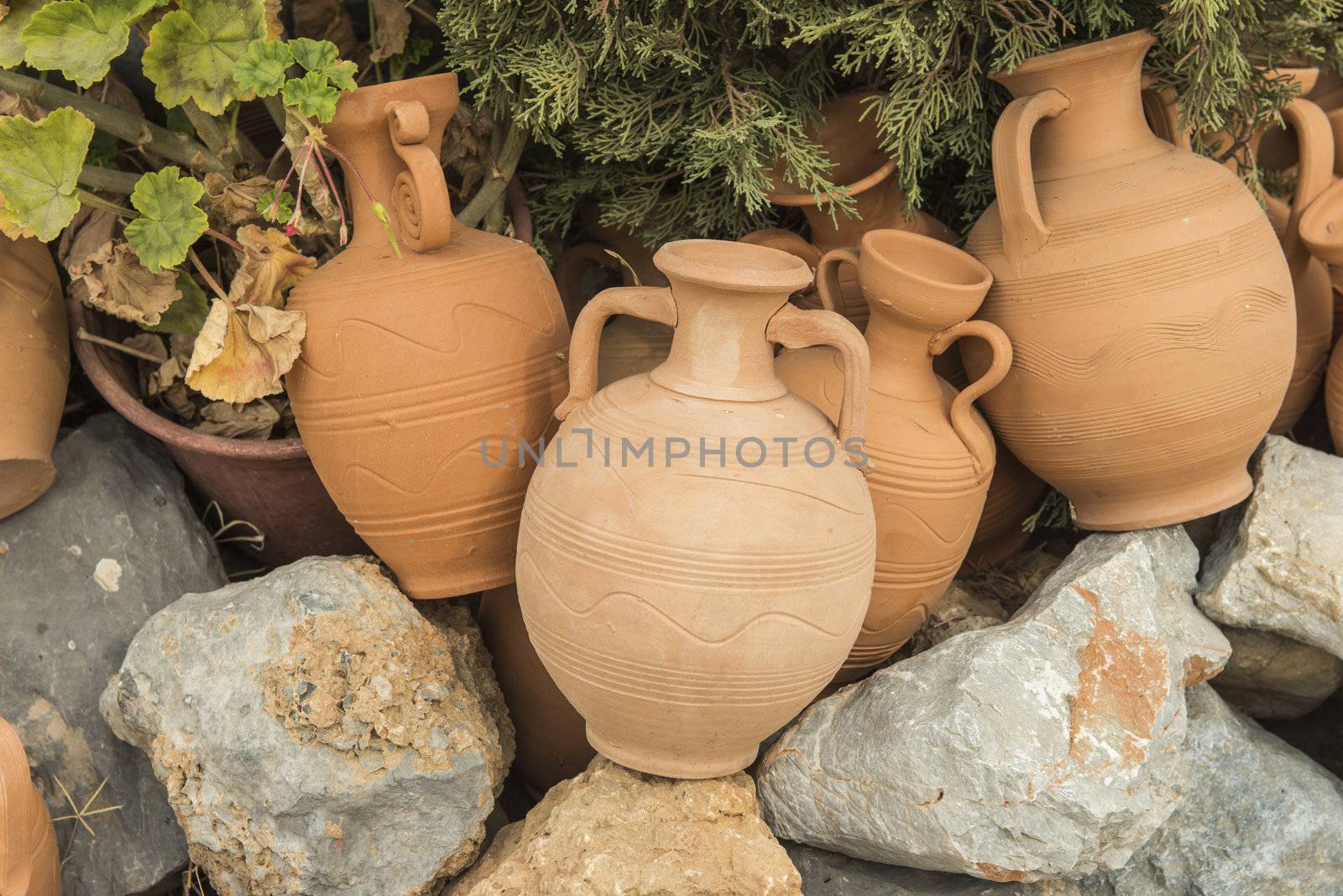 Greece ceramic pots by Alenmax