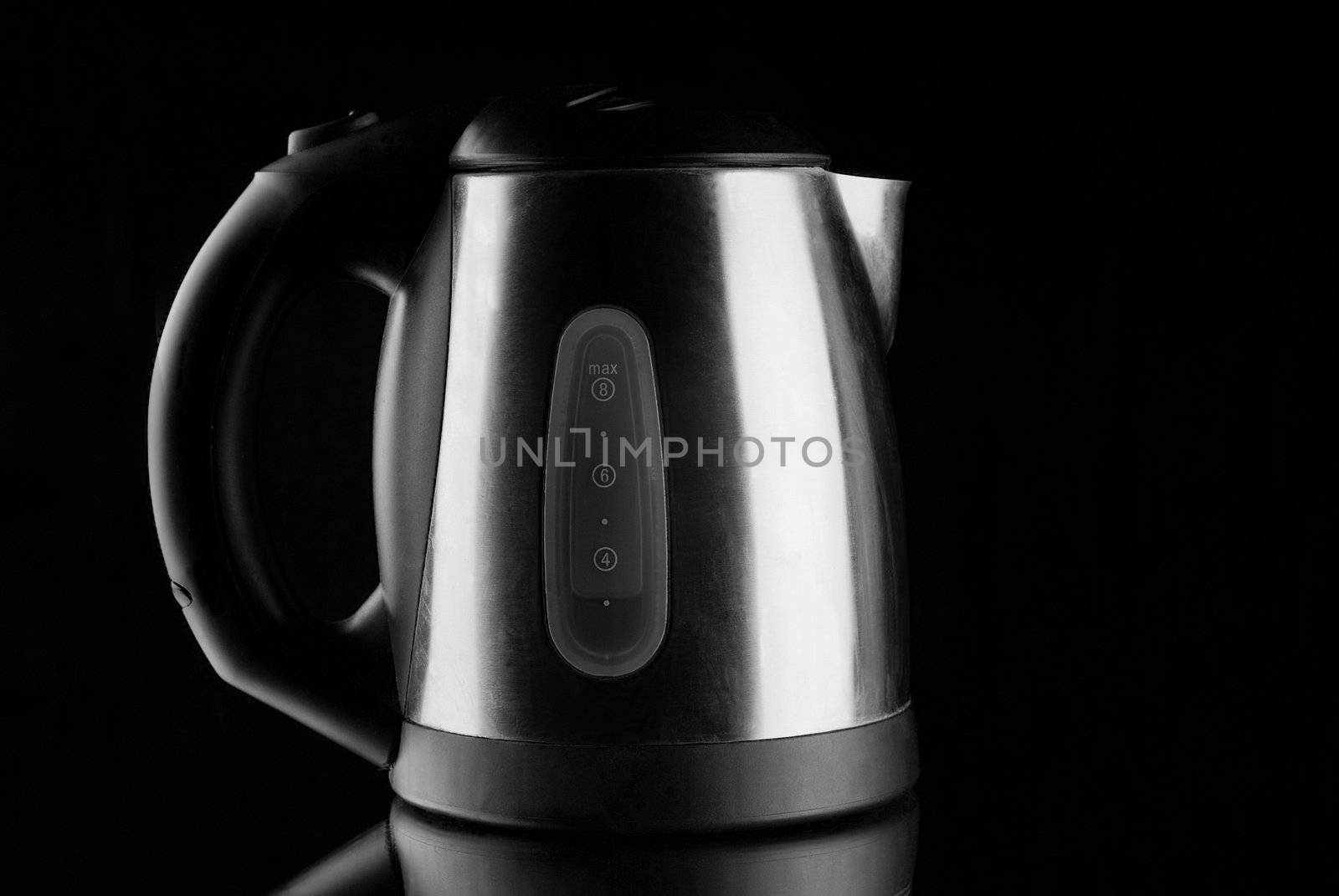 Electric Kettle with reflection on mirror by alistaircotton