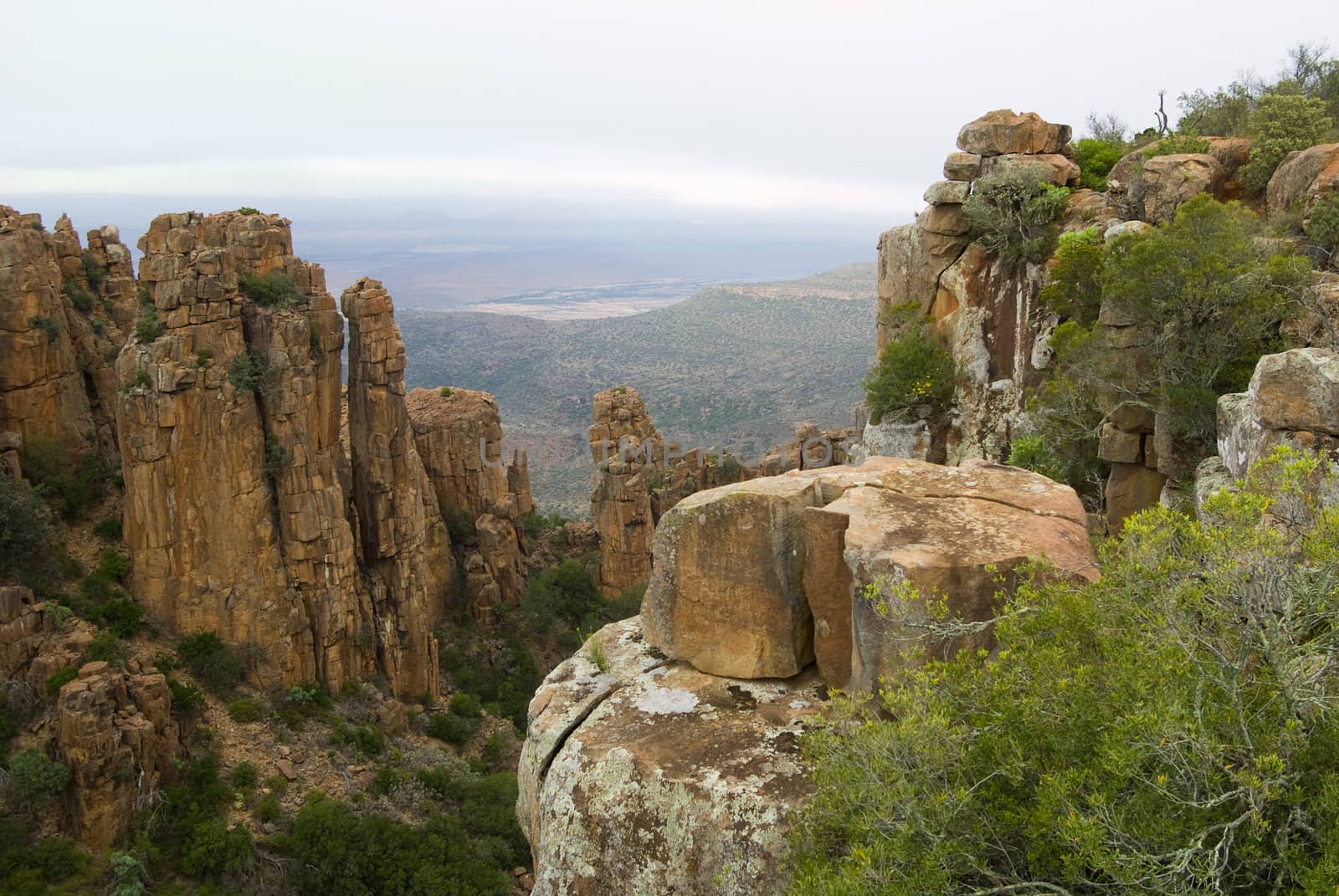 South African landmark Valley of Desolation near Graaf Rienet karoo