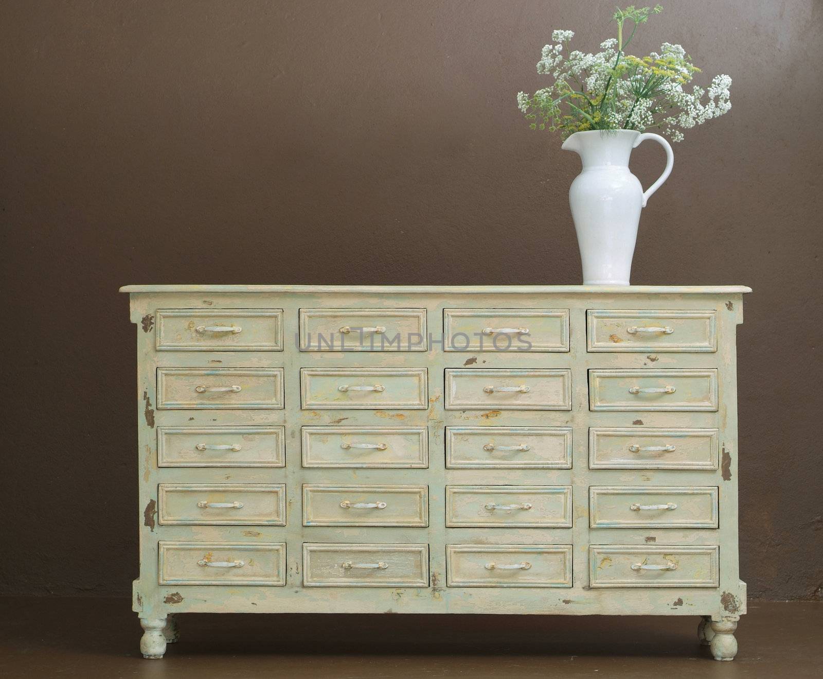 Hand crafted classic wooden dresser
