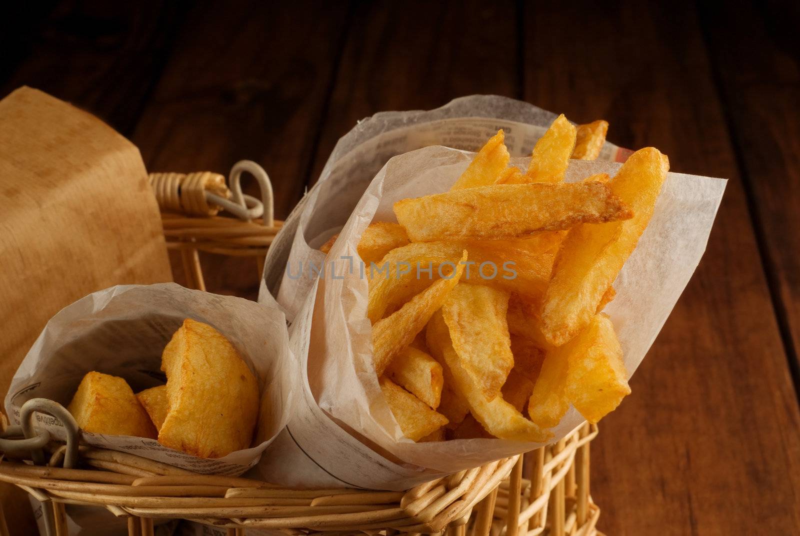 French fries in packet by alistaircotton