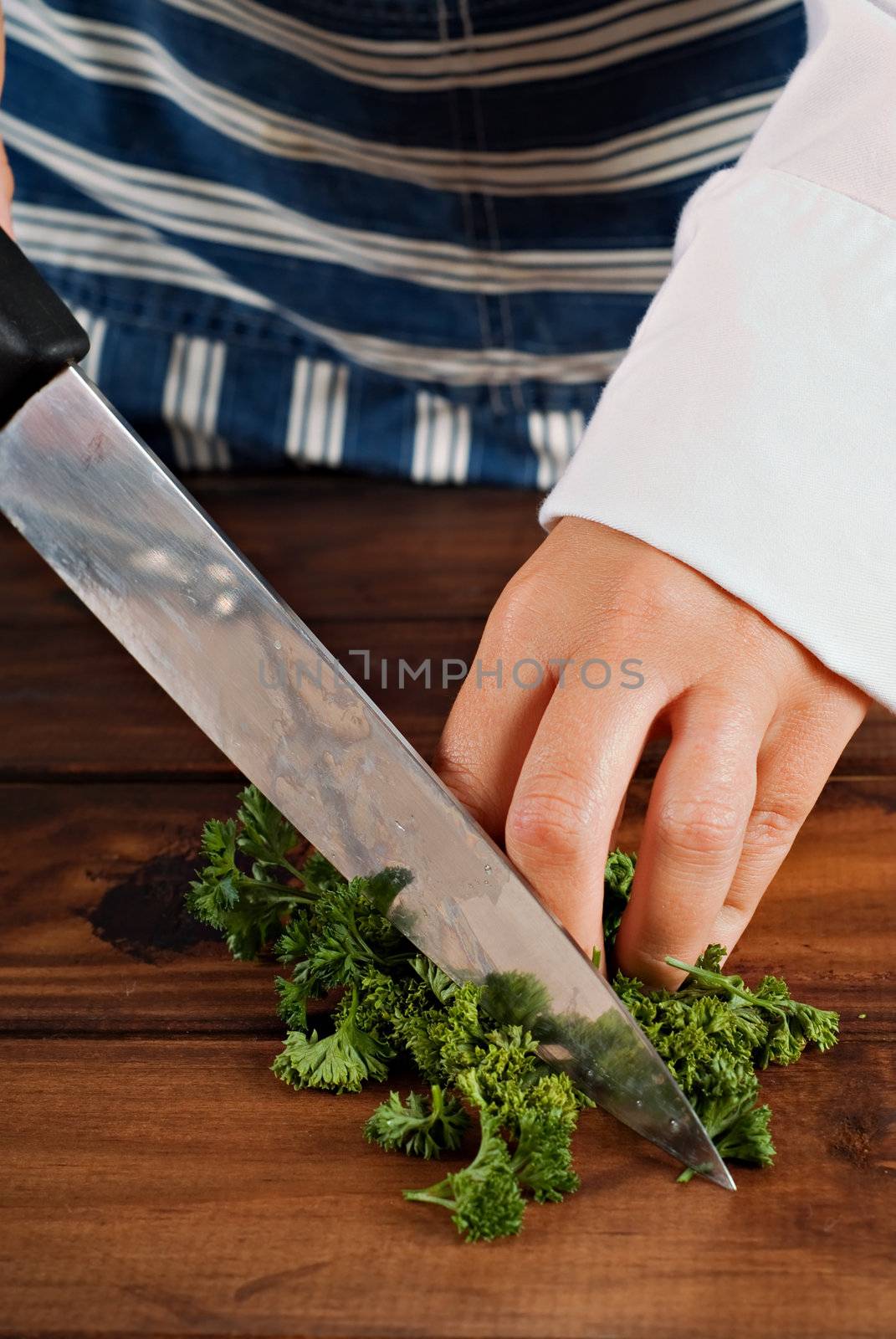 Chopping parsley by alistaircotton