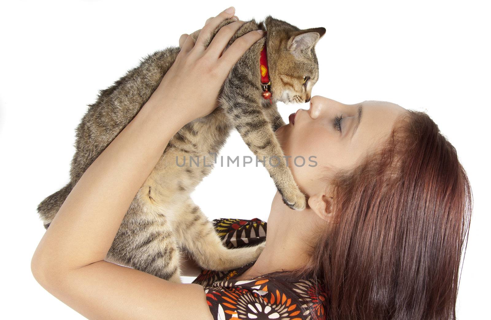 cat and young woman by tpfeller