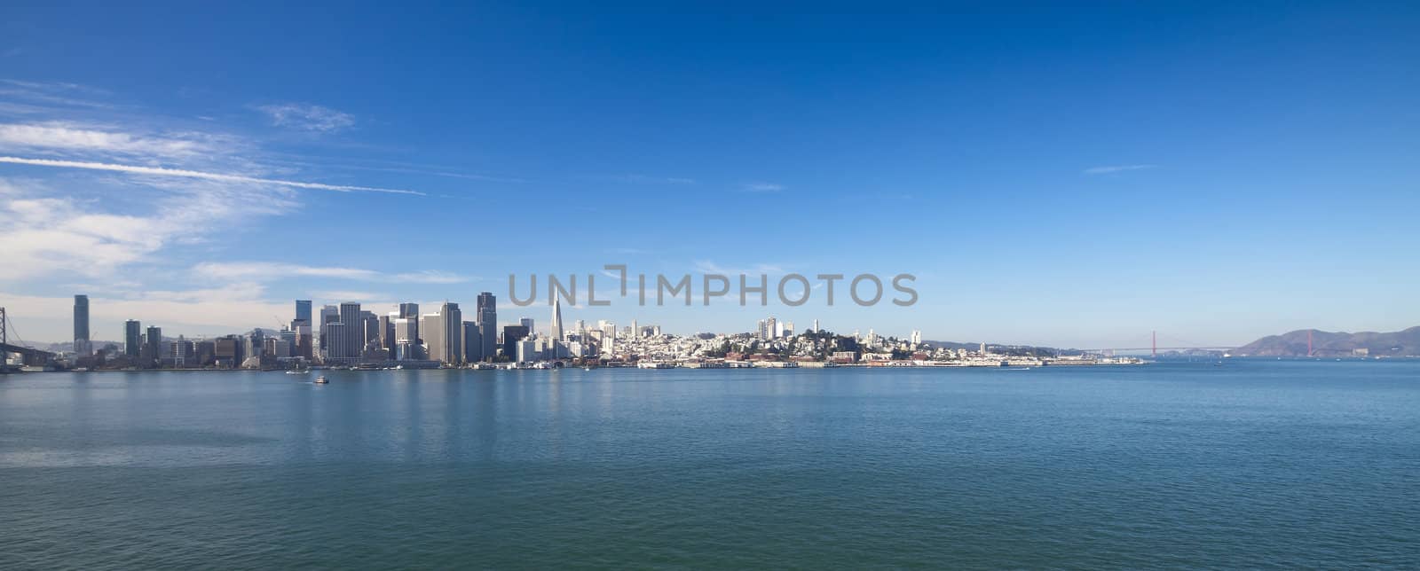 San Francisco Panorama with Golden Gate bridge