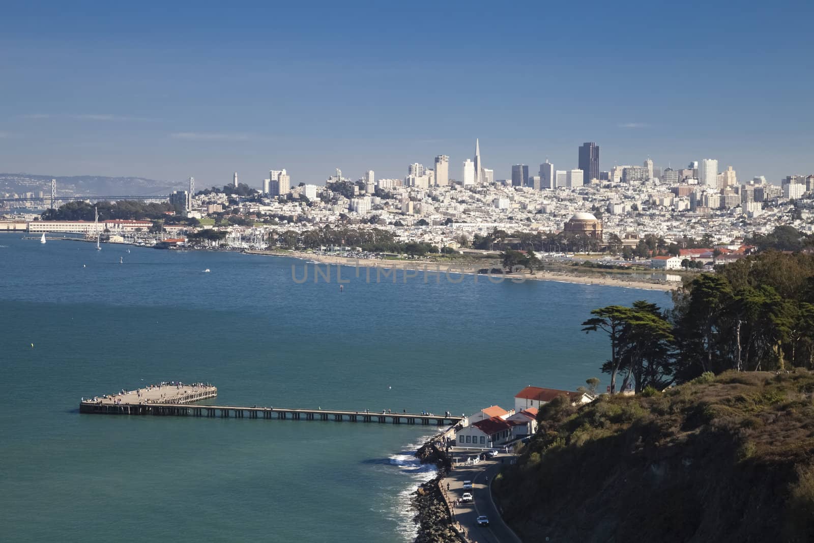 San Francisco Panorama with Bay bridge