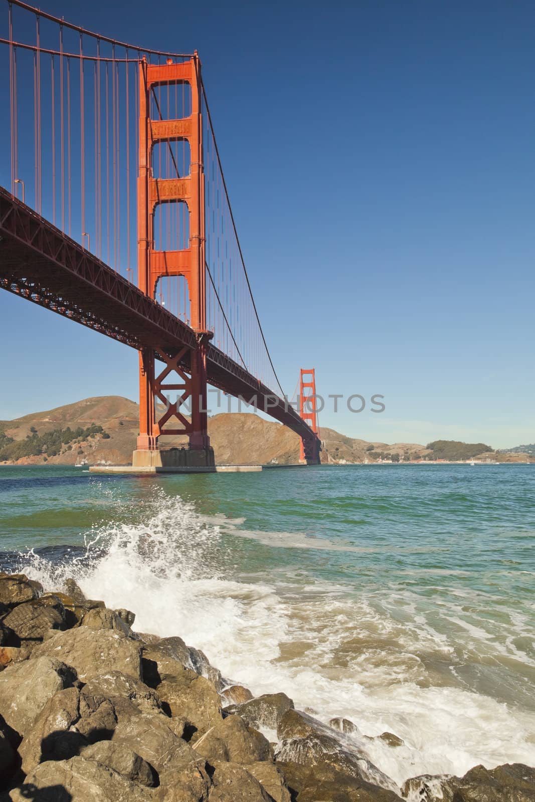 The Golden Gate Bridge in San Francisco bay