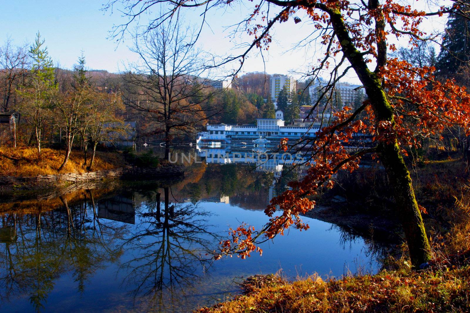 Hotel on the Bear lake in Transylvania