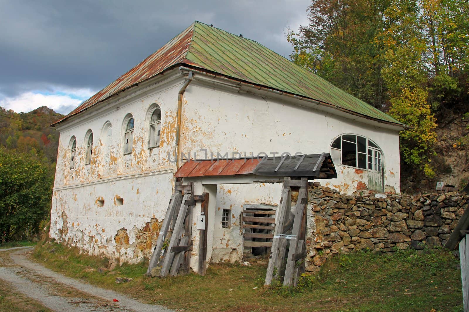 An old abandoned curia in the forest