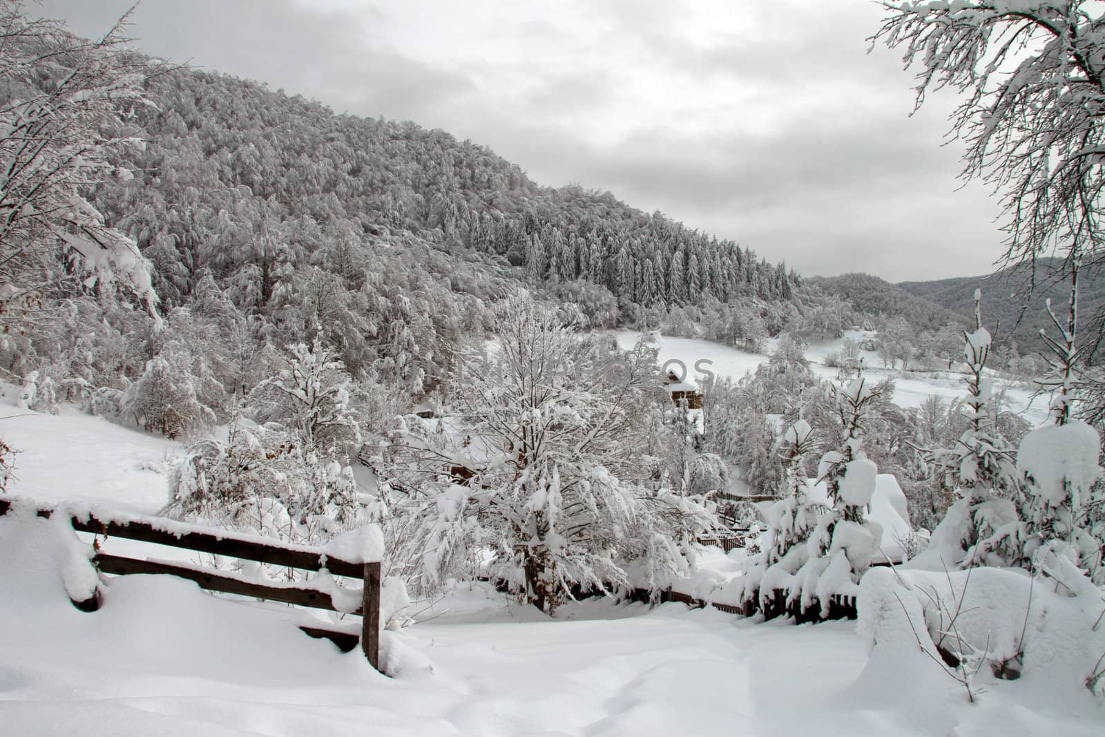 Winter landscape by renegadewanderer