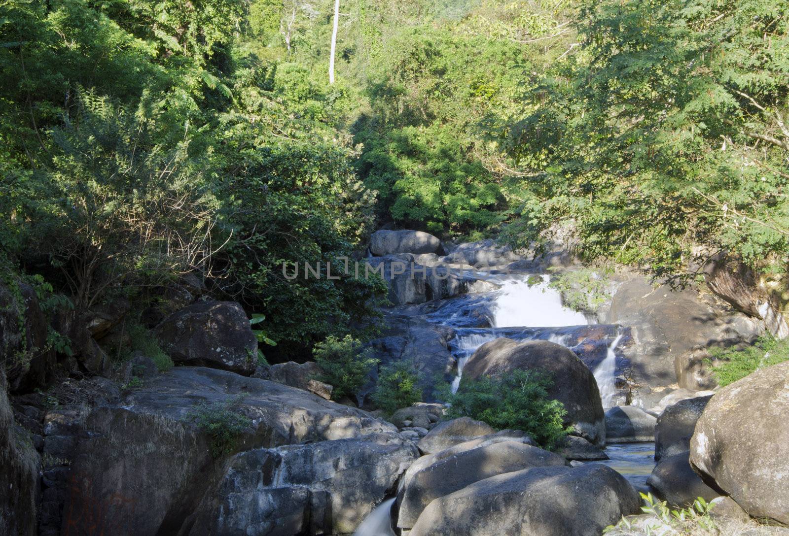 Nangrong waterfall in Nakhon Nayok, Thailand