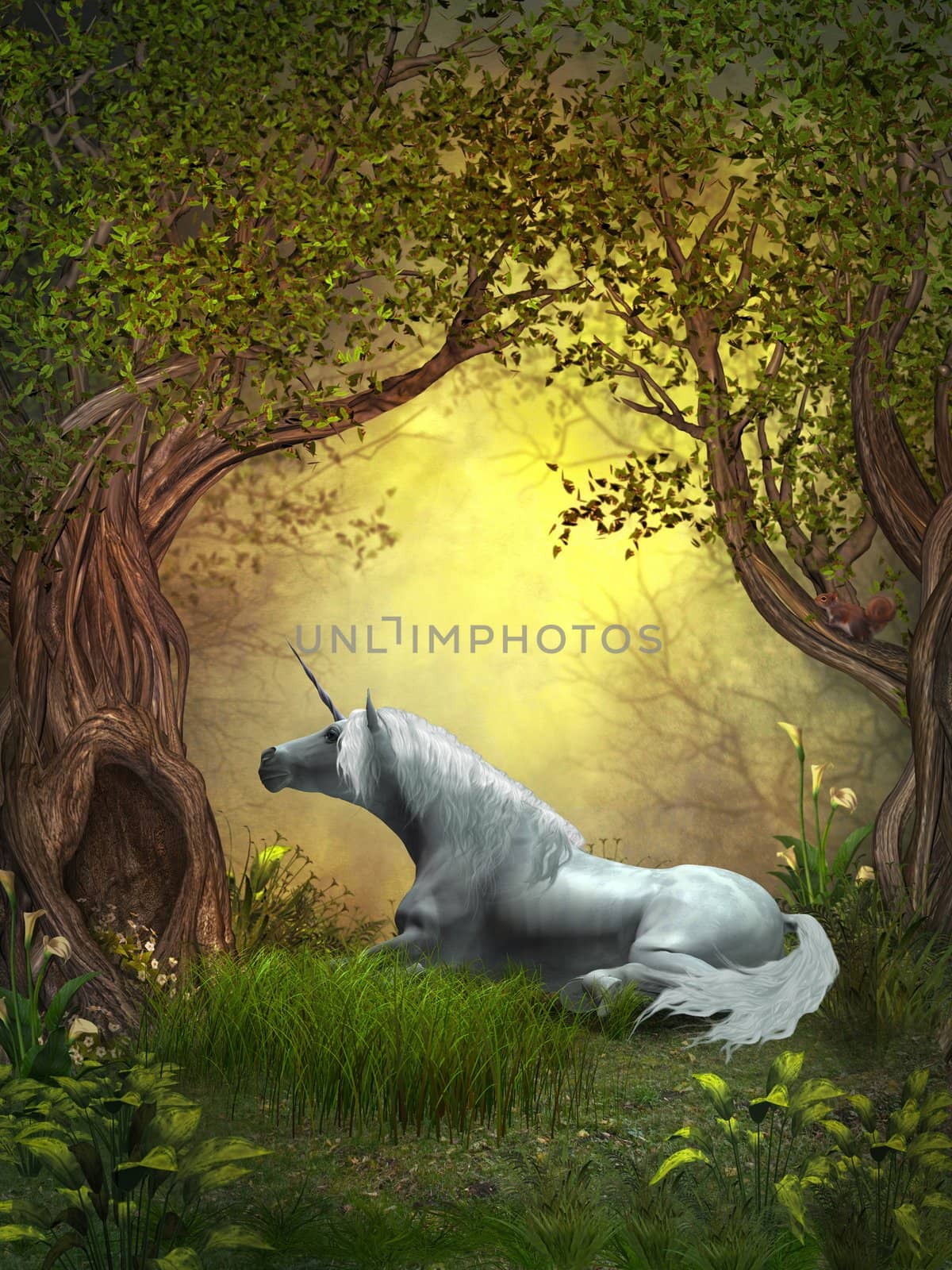 Woodland Unicorn by Catmando