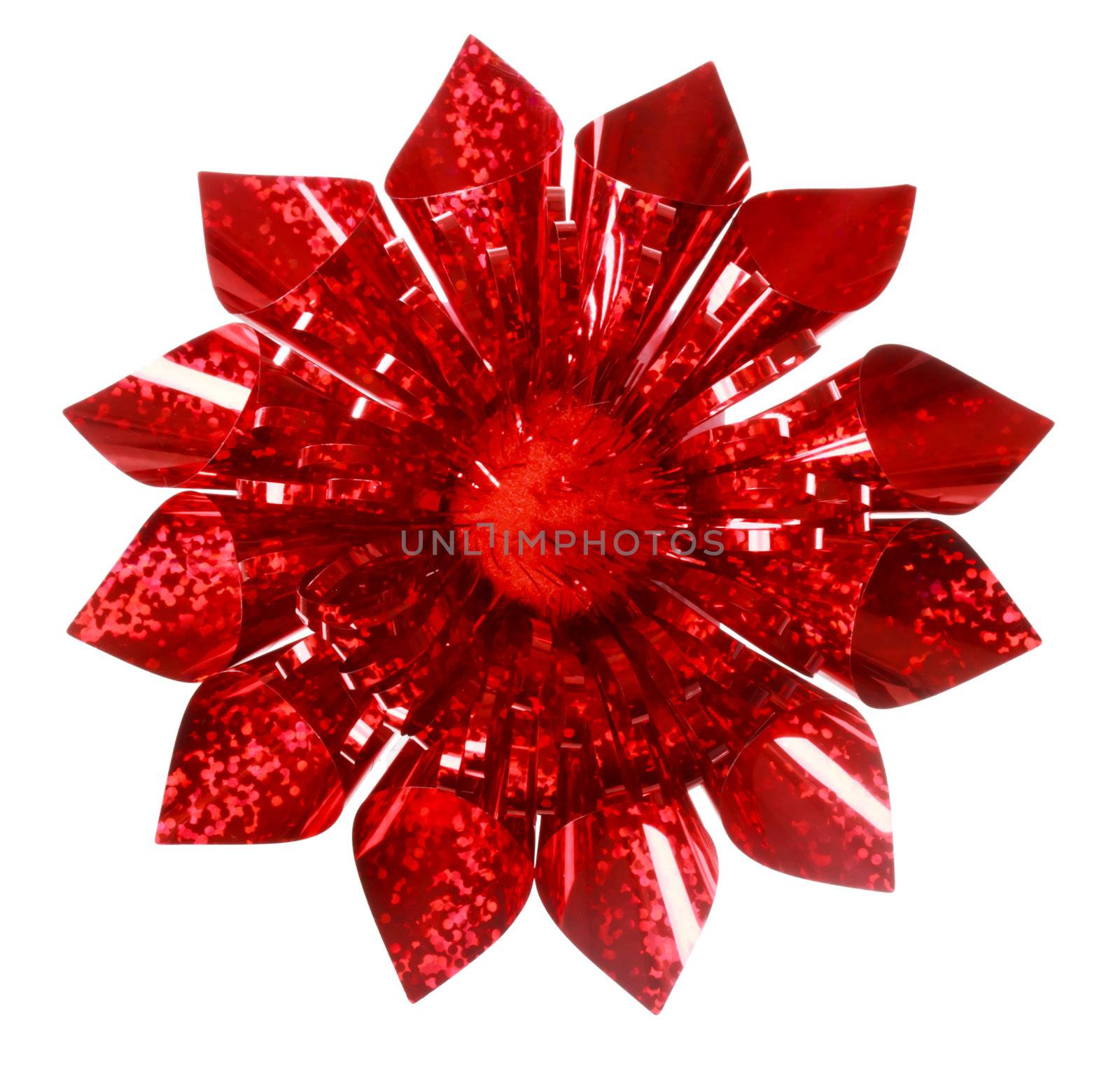 Red Sparkling Gift Bow by melpomene