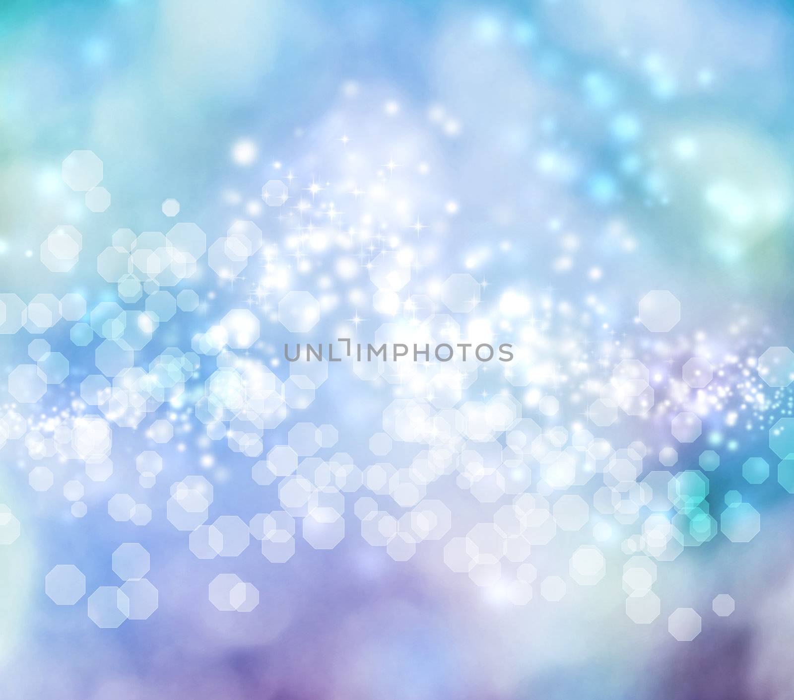 Blue Colored Abstract Lights Background