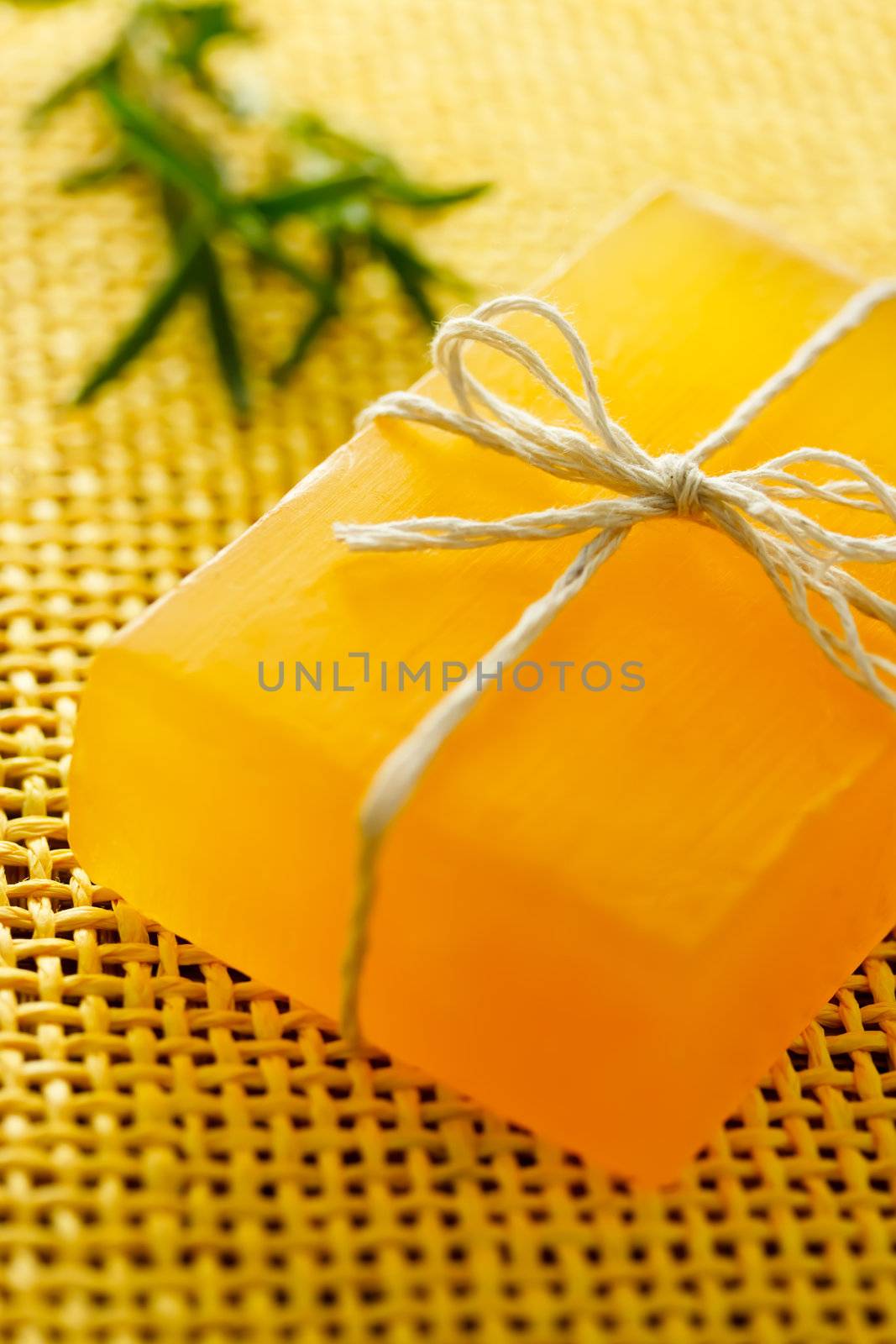 Handmade yellow soap by melpomene