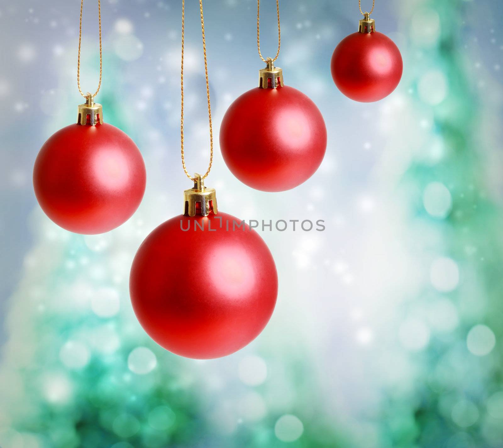 Red christmas ornaments  by melpomene