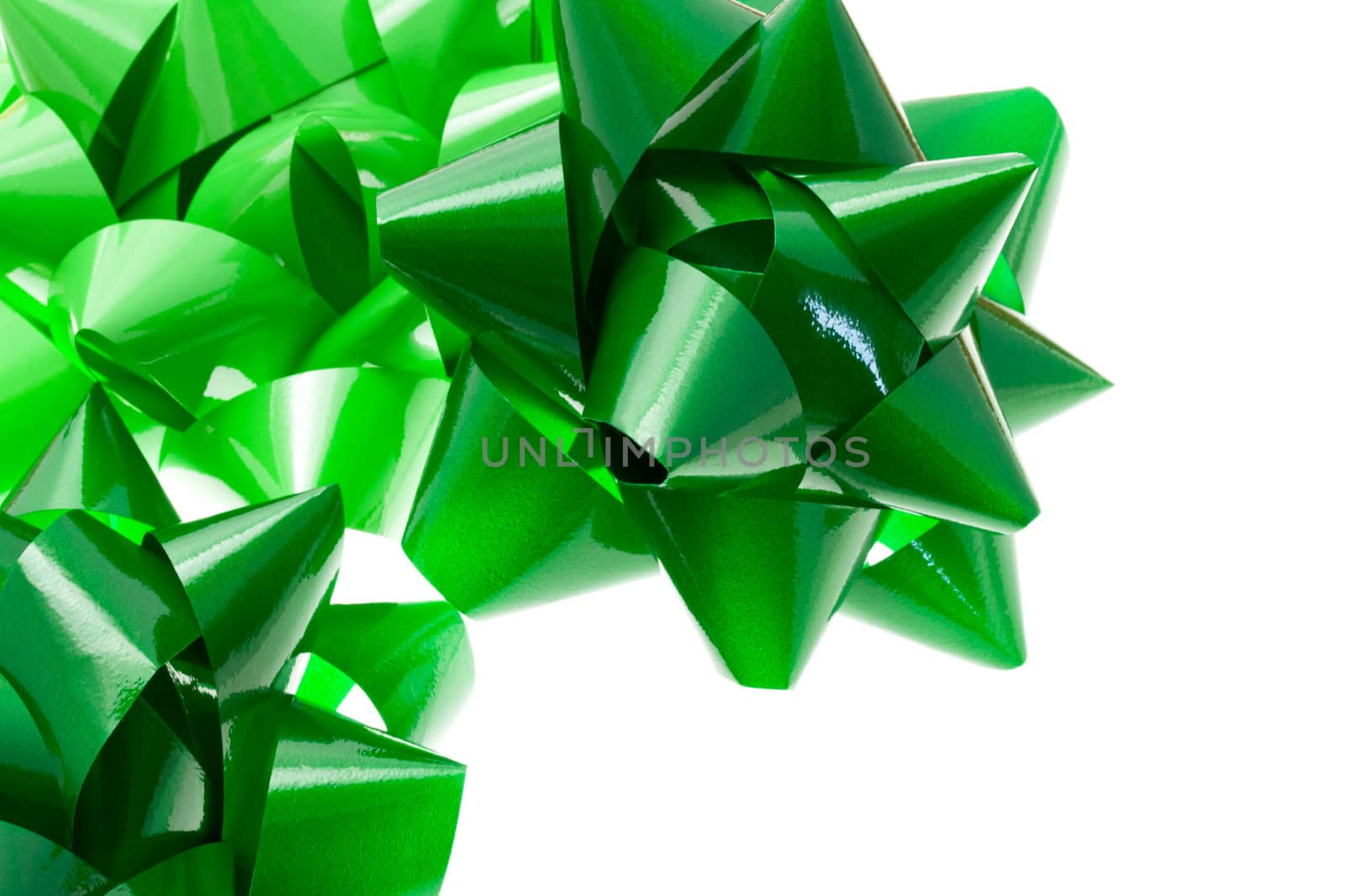 Green gift bows by melpomene