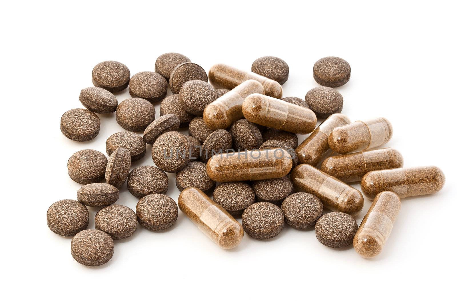 Close up image of herbal medicines