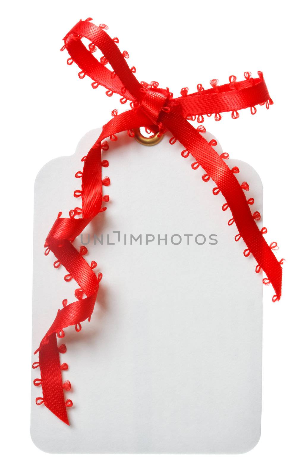 Price Tag with Red Ribbon by melpomene