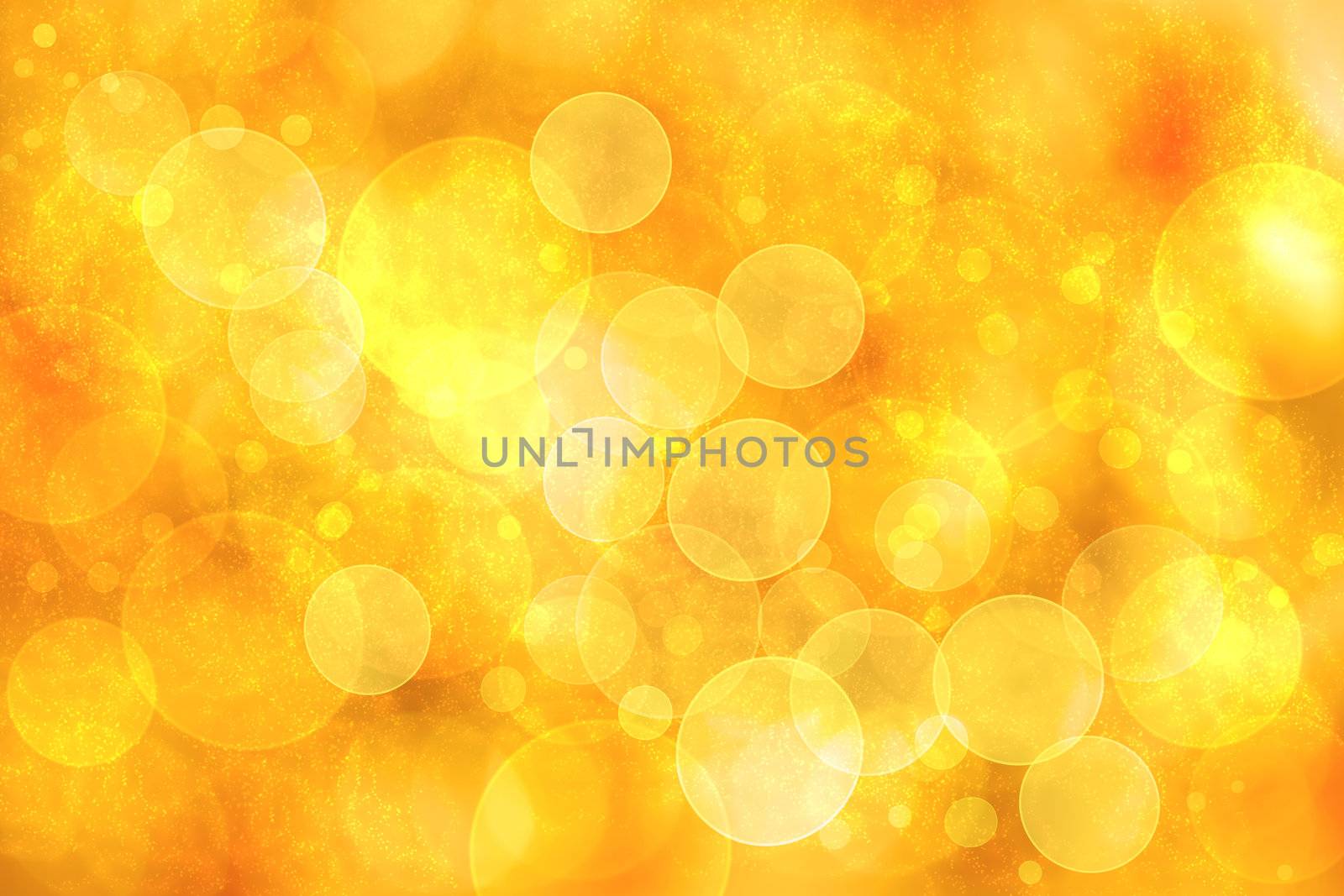 Abstract orange color bokeh circle lights background    