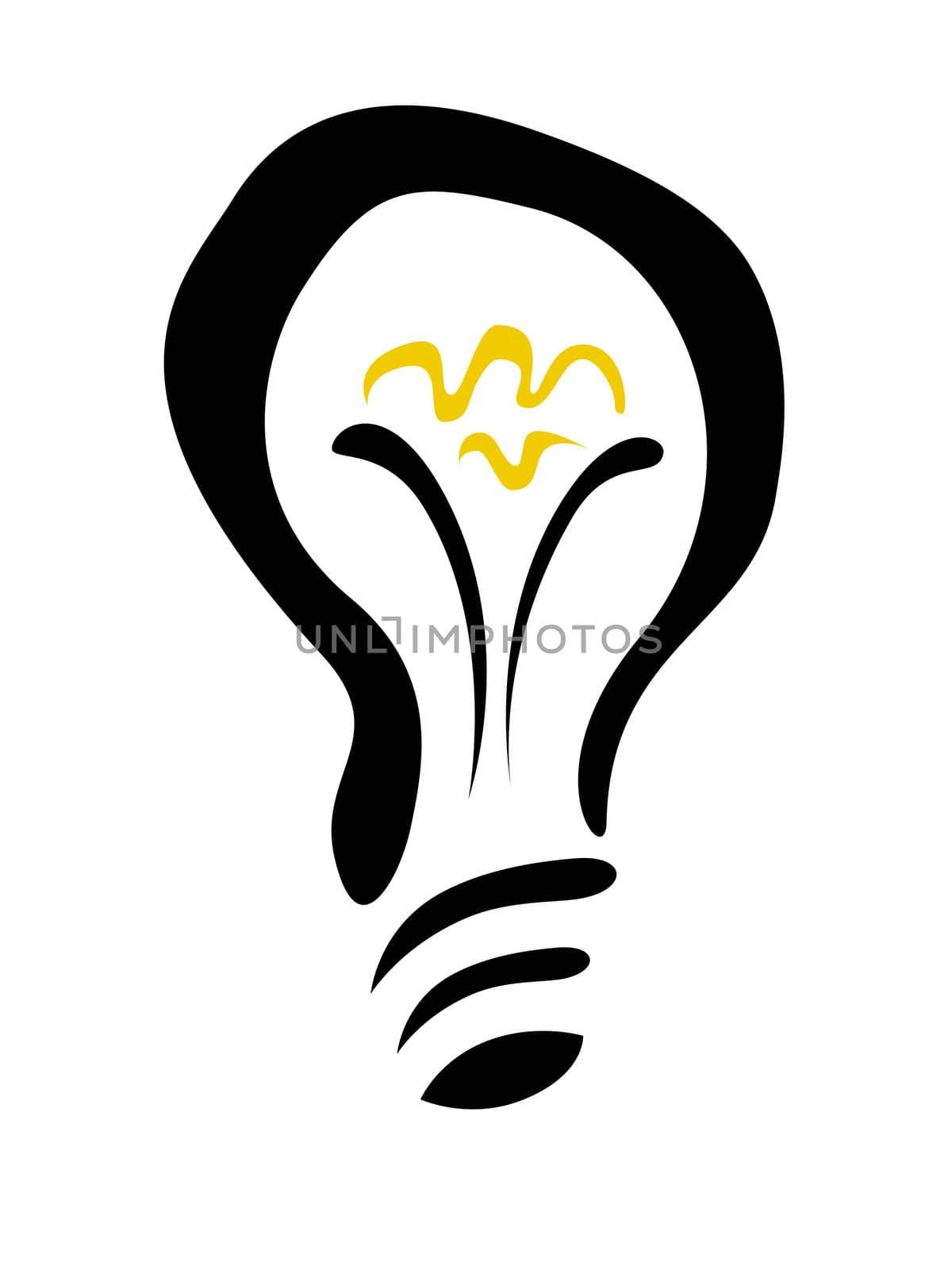 light bulb abstract illustration