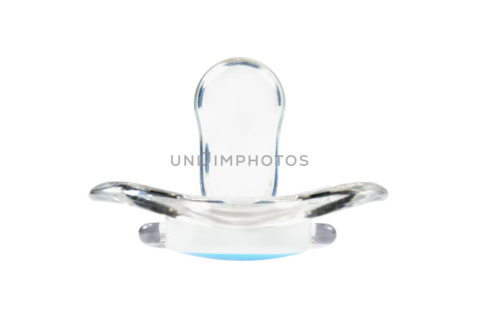 Transparent pacifier. Isolated on white background